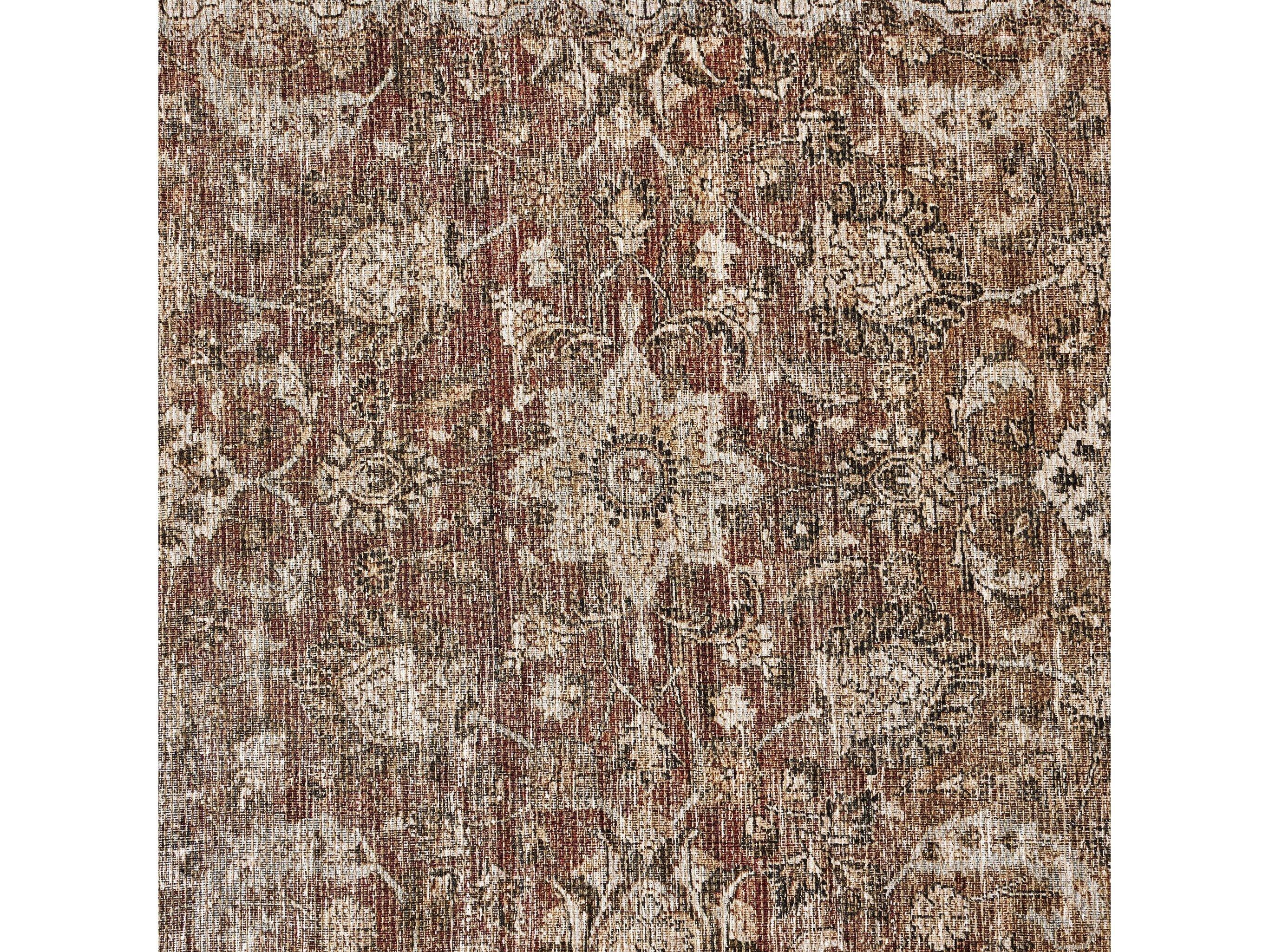 Four Hands Lucca Zari 10 x 14 Rust Rug