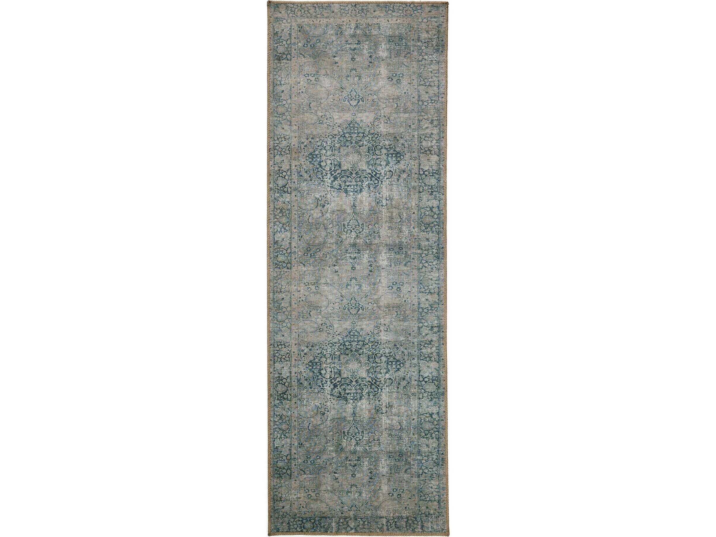 Four Hands Lucca Morelli 2 x 9 Blue Rug