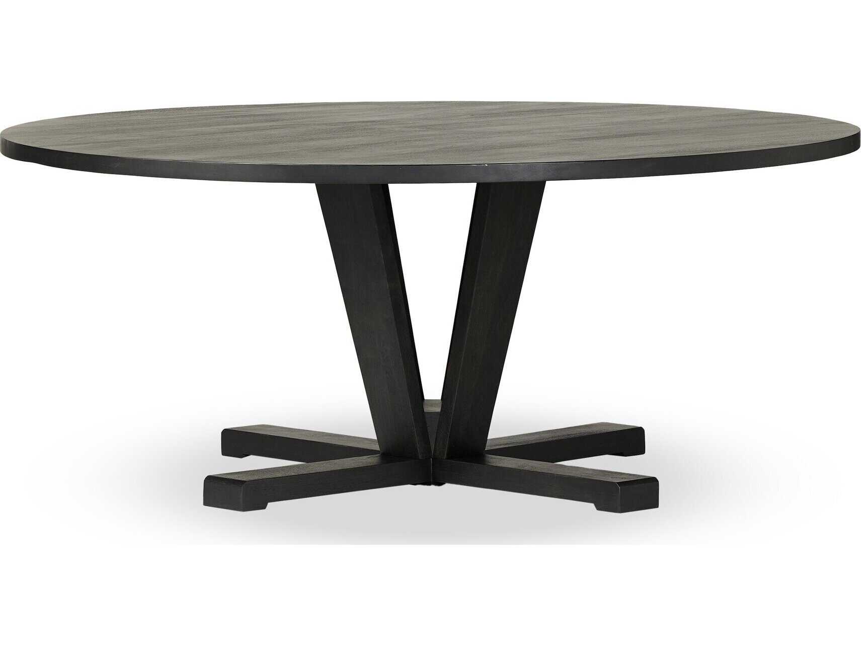 Four Hands Harmon Cobain Round Wood Dining Table