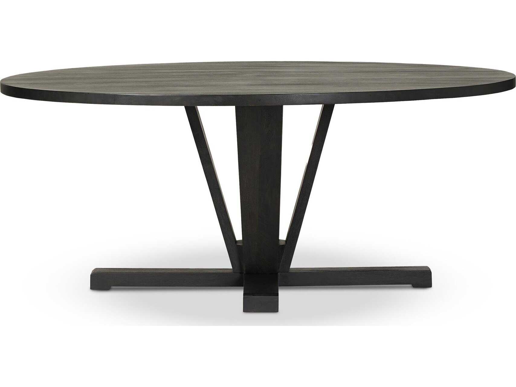 Four Hands Harmon Cobain Round Wood Dining Table