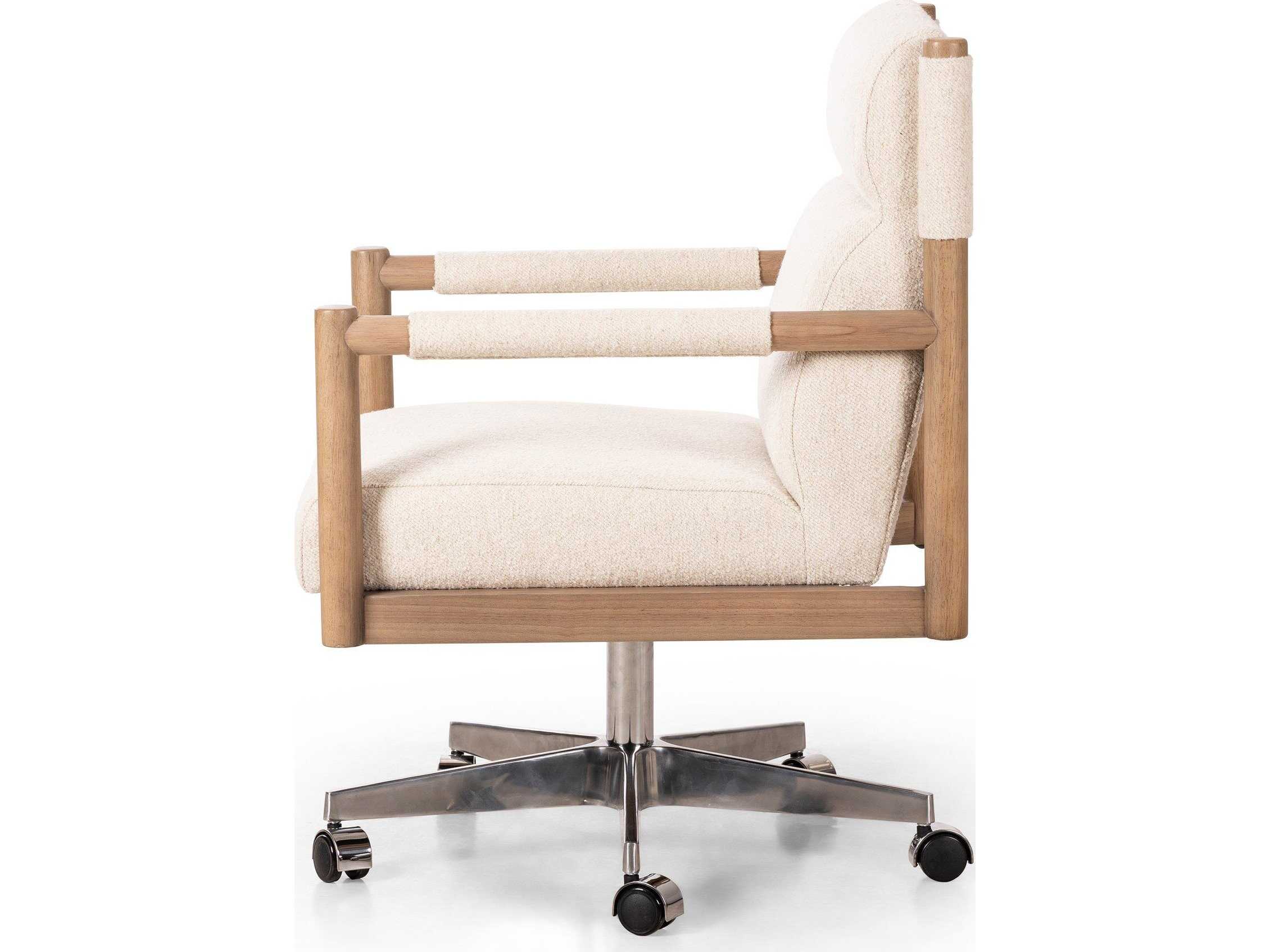 Four Hands Caswell Kiano Charter Oatmeal Upholstered Desk Chair