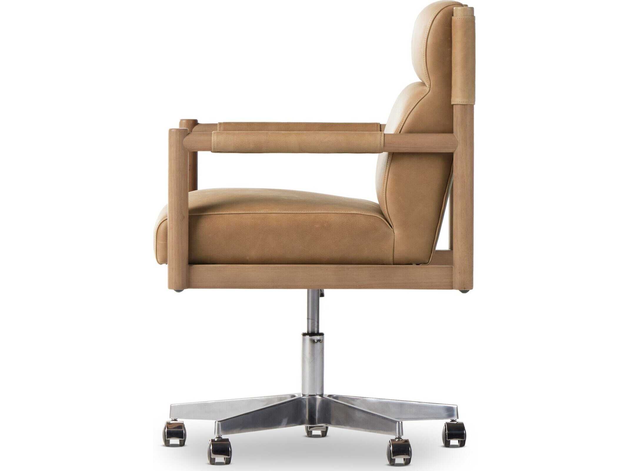 Four Hands Caswell Kiano Palermo Drift Leather Desk Chair