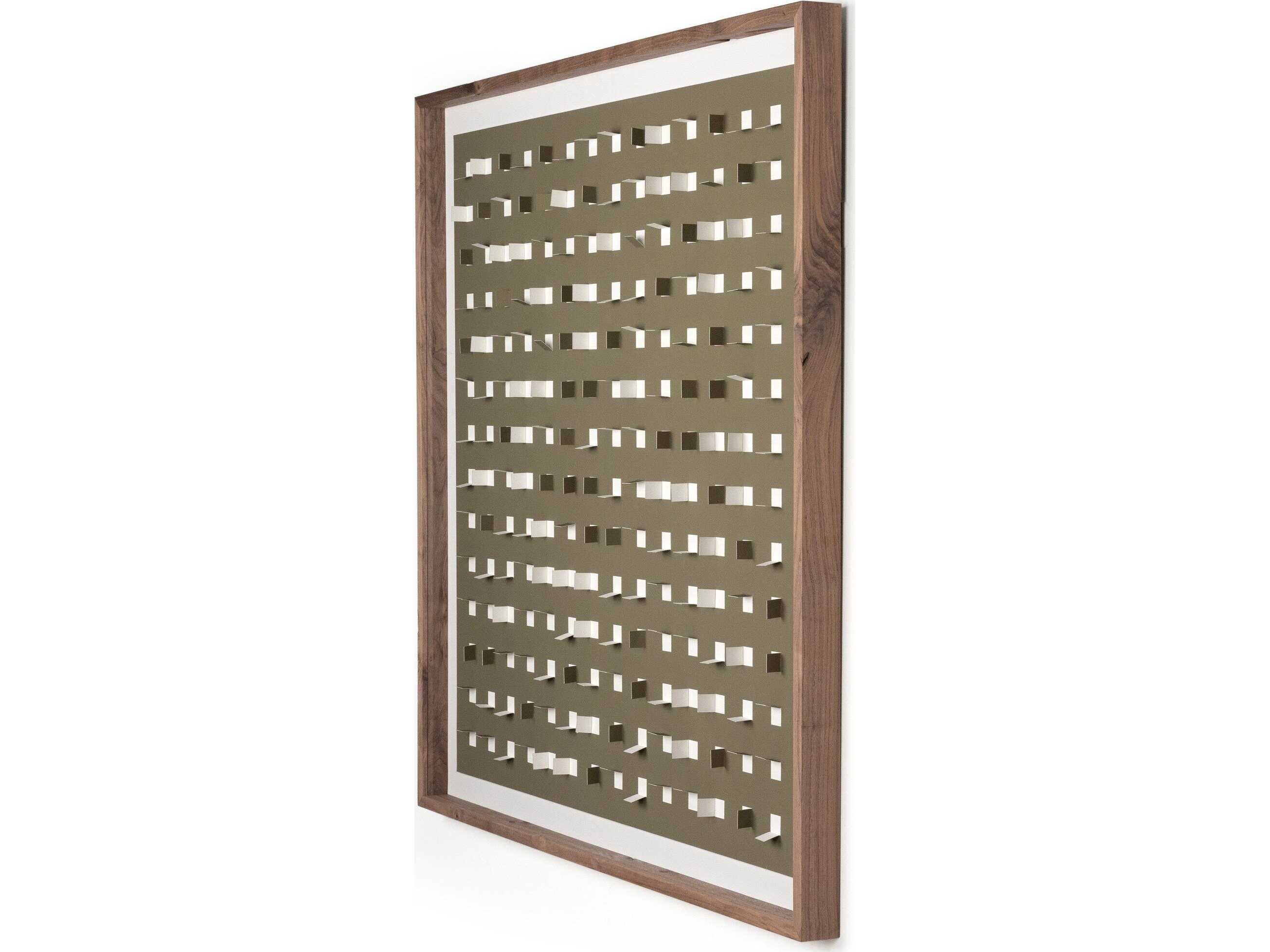 Four Hands Art Studio See Through Olive by FH Art Studio Rustic Walnut Canvas Wall Art