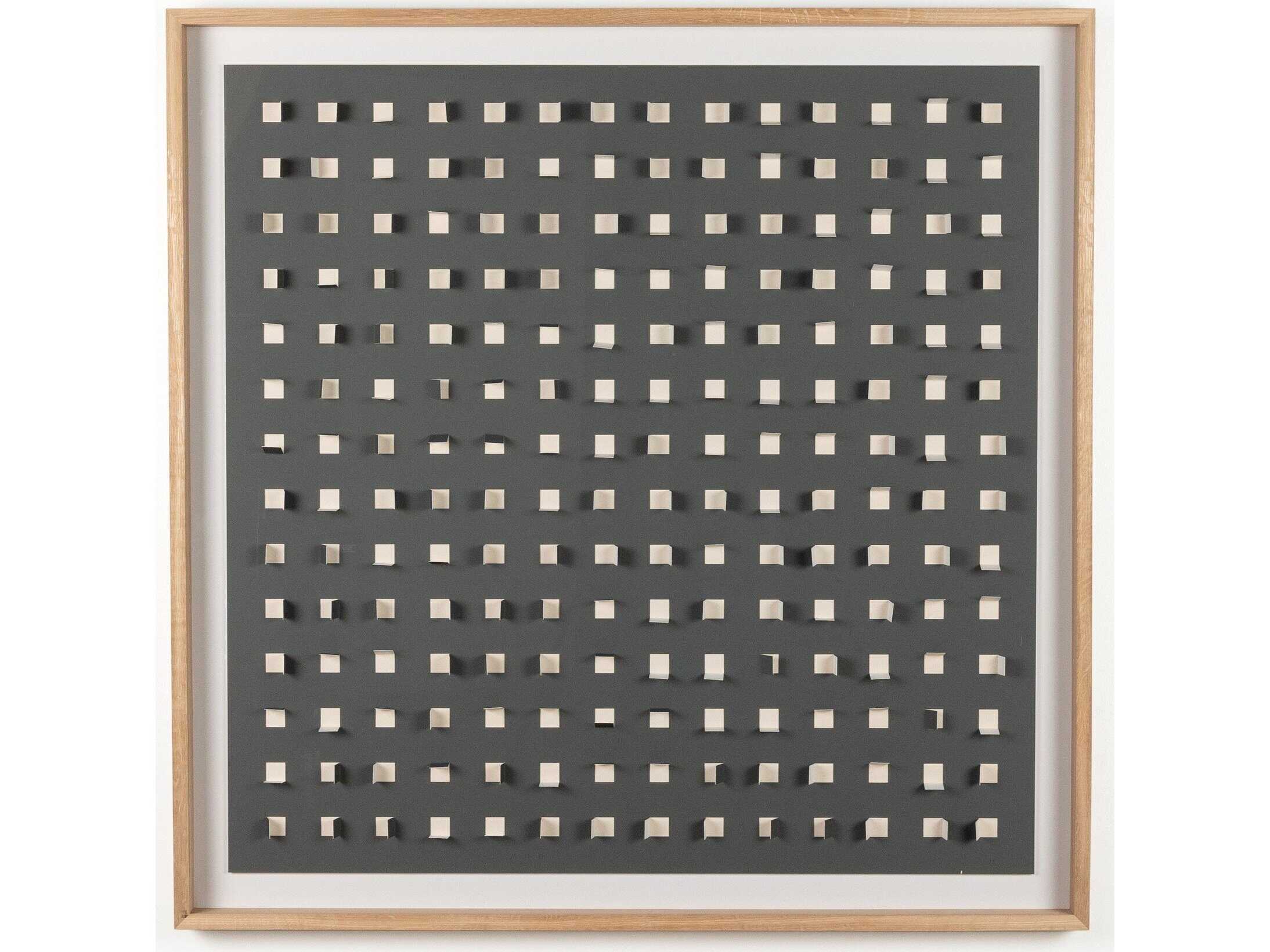 Four Hands Art Studio See Through Dark Shadow by FH Art Studio Vertical Grain White Oak Canvas Wall Art