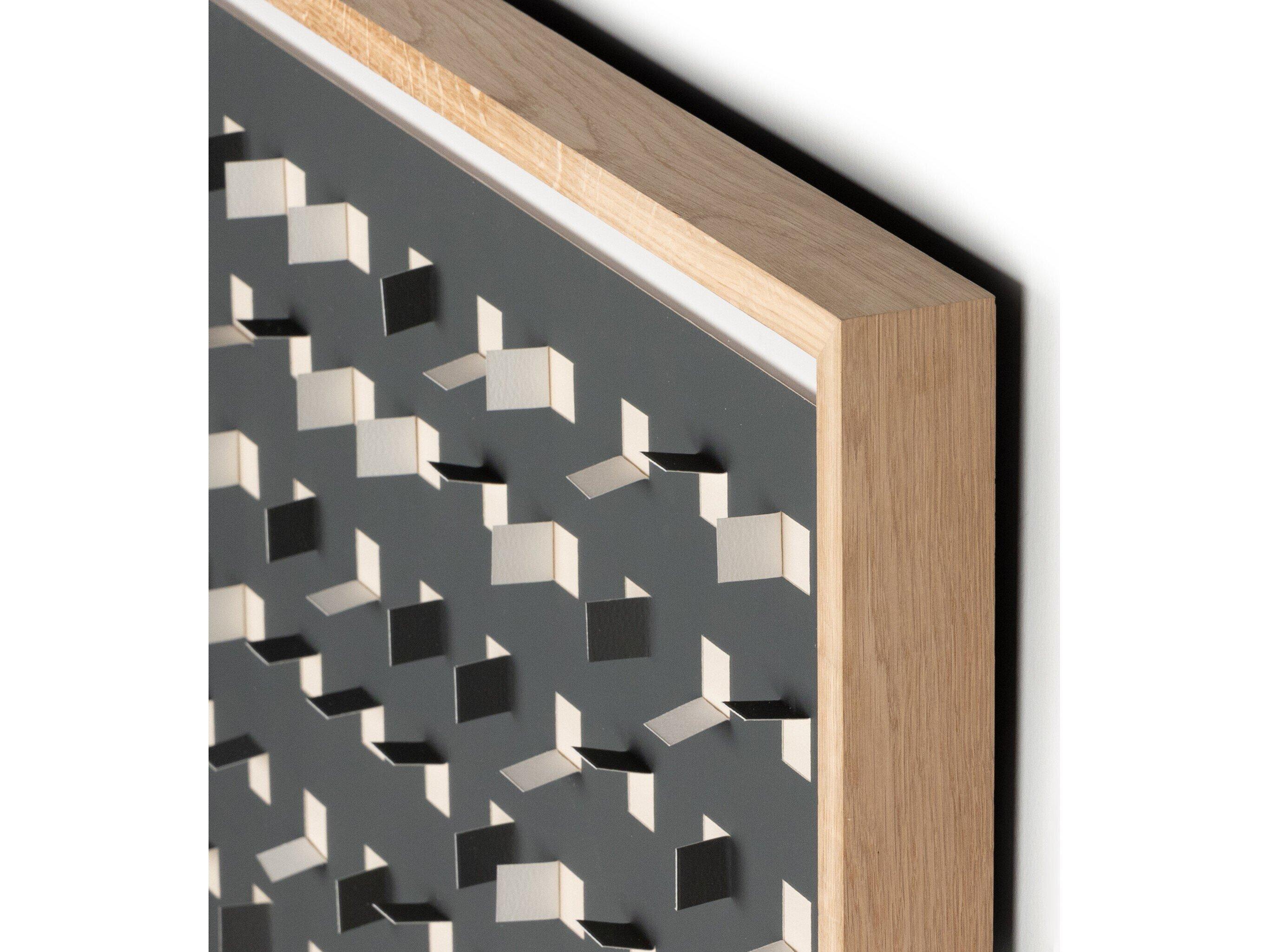 Four Hands Art Studio See Through Dark Shadow by FH Art Studio Vertical Grain White Oak Canvas Wall Art