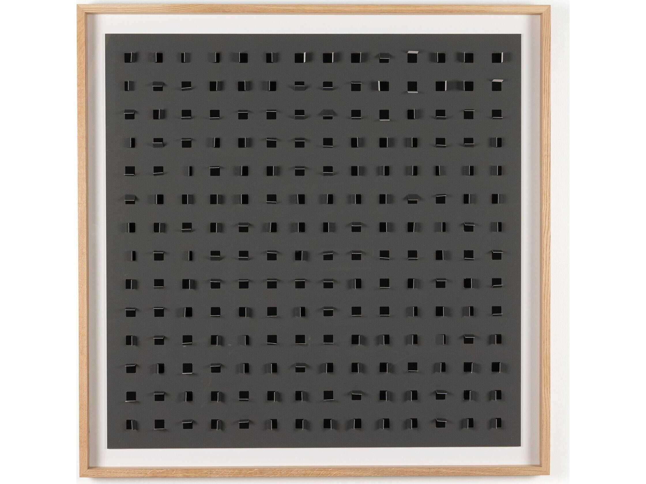 Four Hands Art Studio See Through Raven by FH Art Studio Vertical Grain White Oak Canvas Wall Art