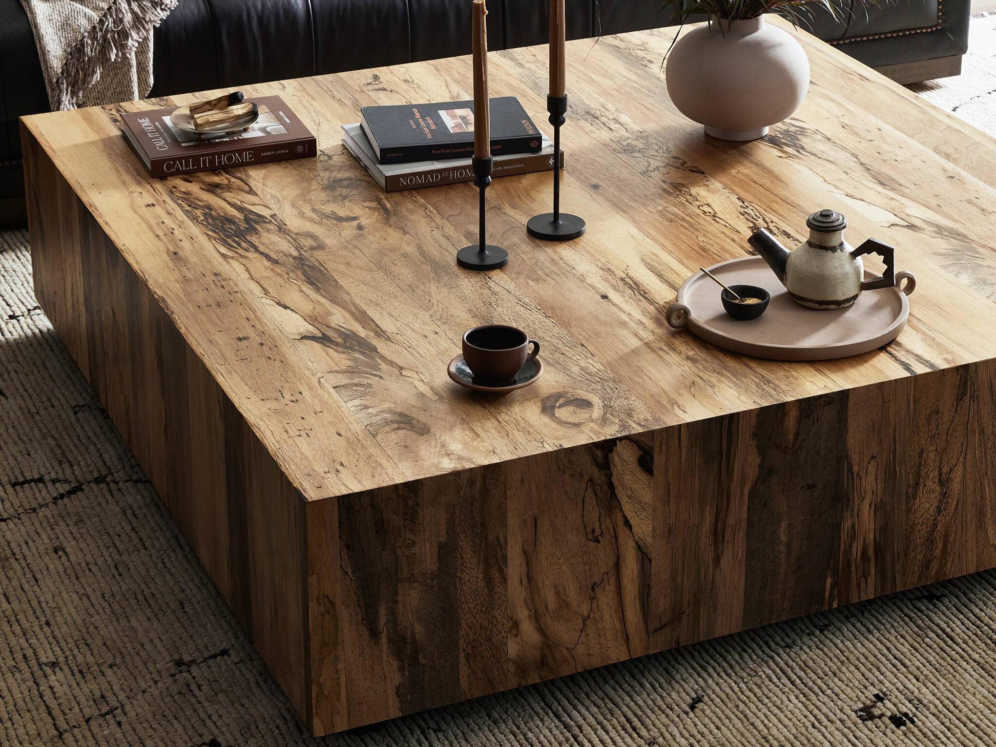 Four Hands Wesson Hudson Square Wood Coffee Table