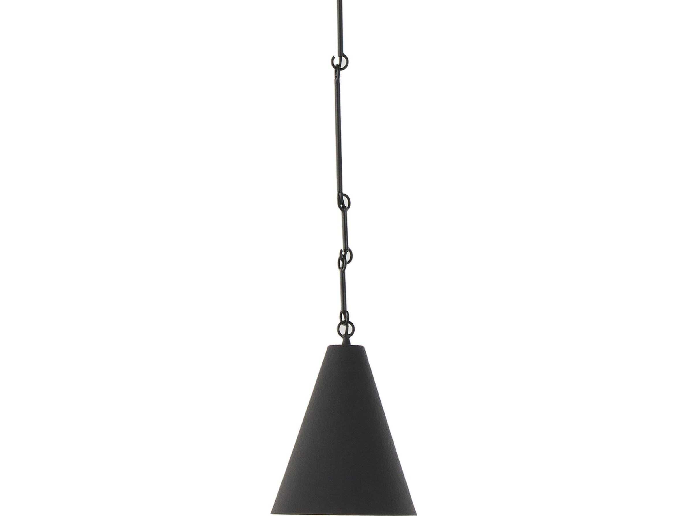 Four Hands Hutton Grazia Matte Black Plaster Mini Pendant