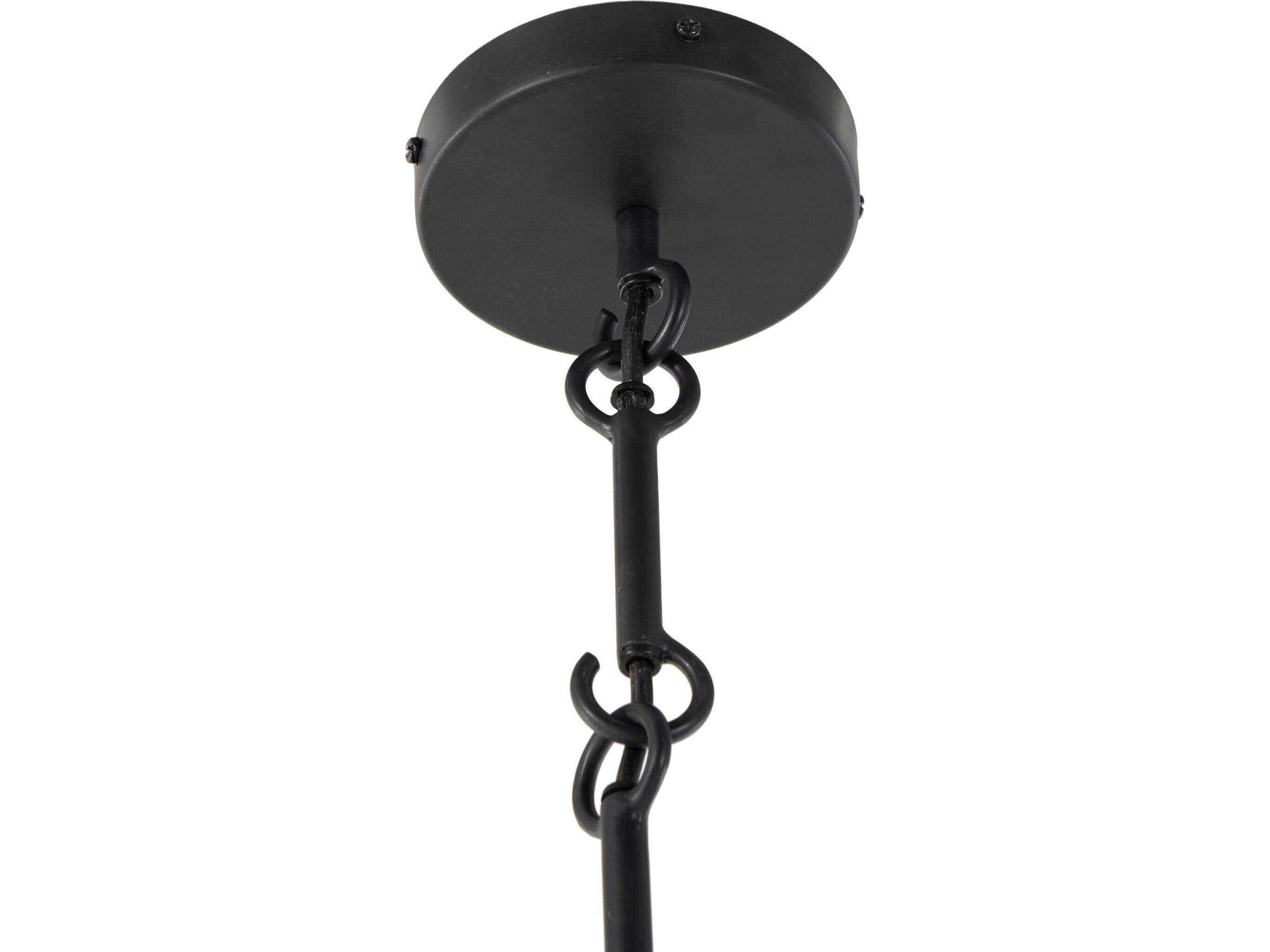 Four Hands Hutton Grazia Matte Black Plaster Mini Pendant