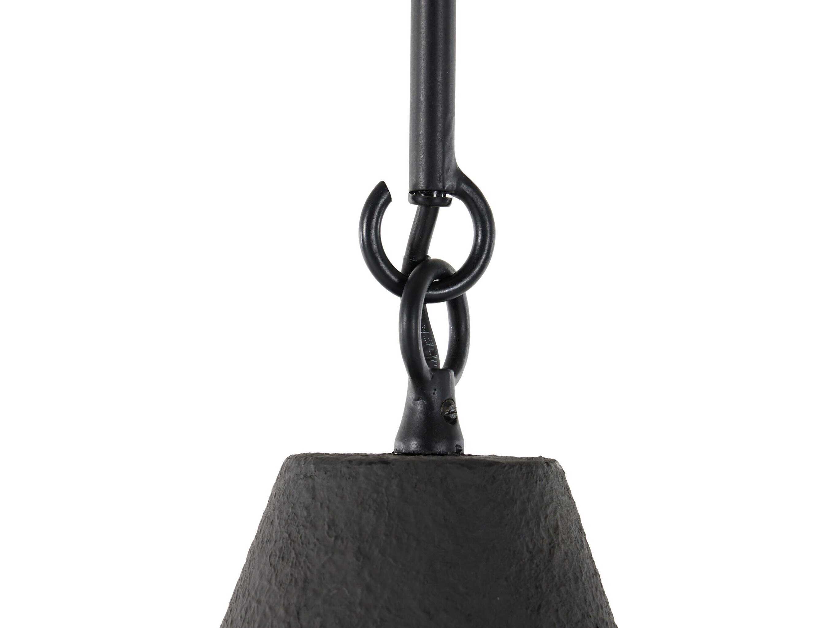 Four Hands Hutton Grazia Matte Black Plaster Mini Pendant