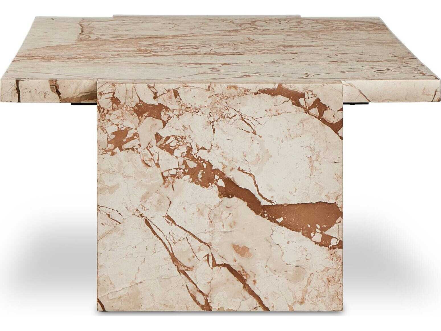 Four Hands Element Rectangular Desert Taupe Marble Coffee Table