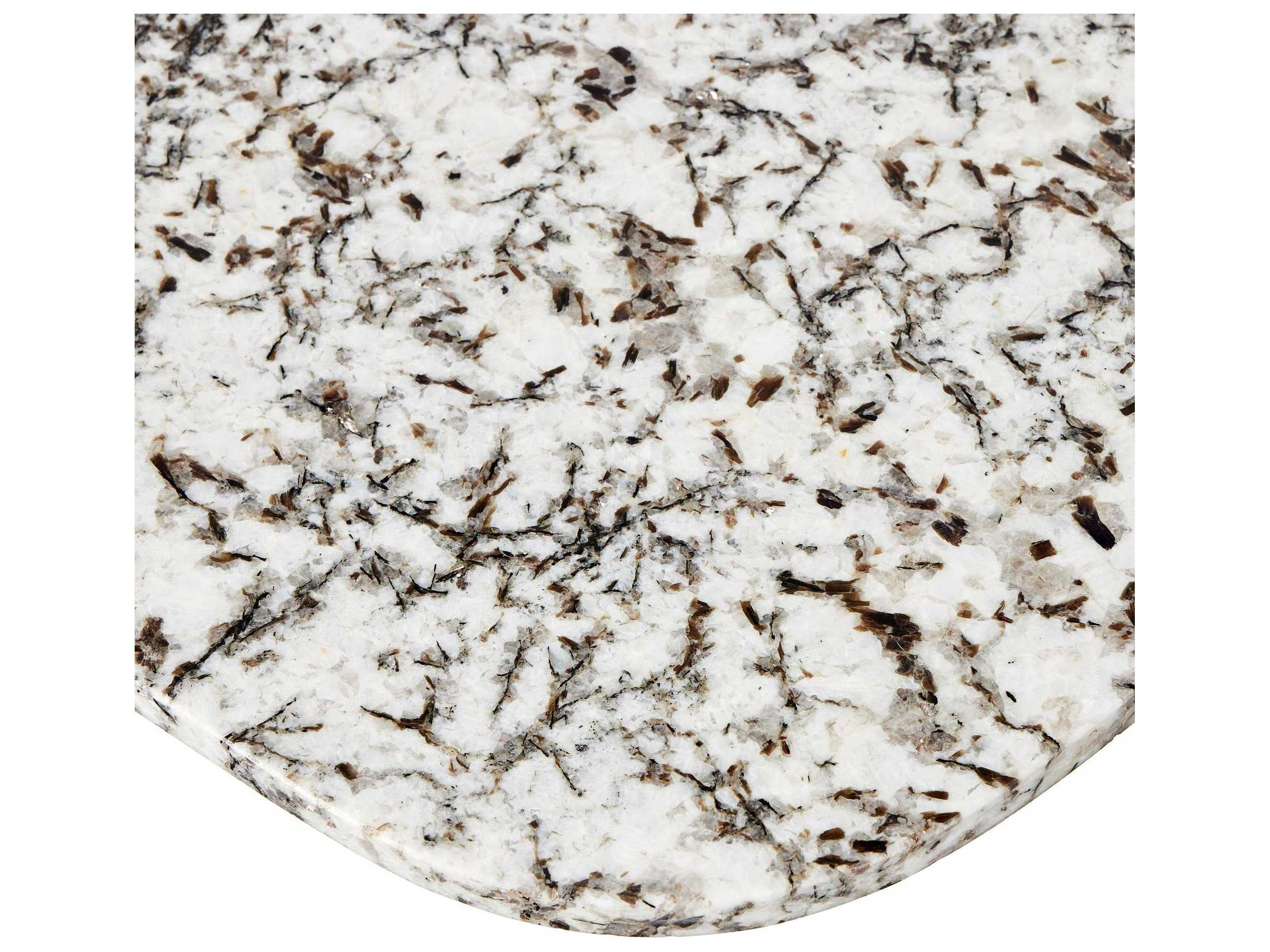 Four Hands Marlow Oval Speckled Black Marble Coffee Table