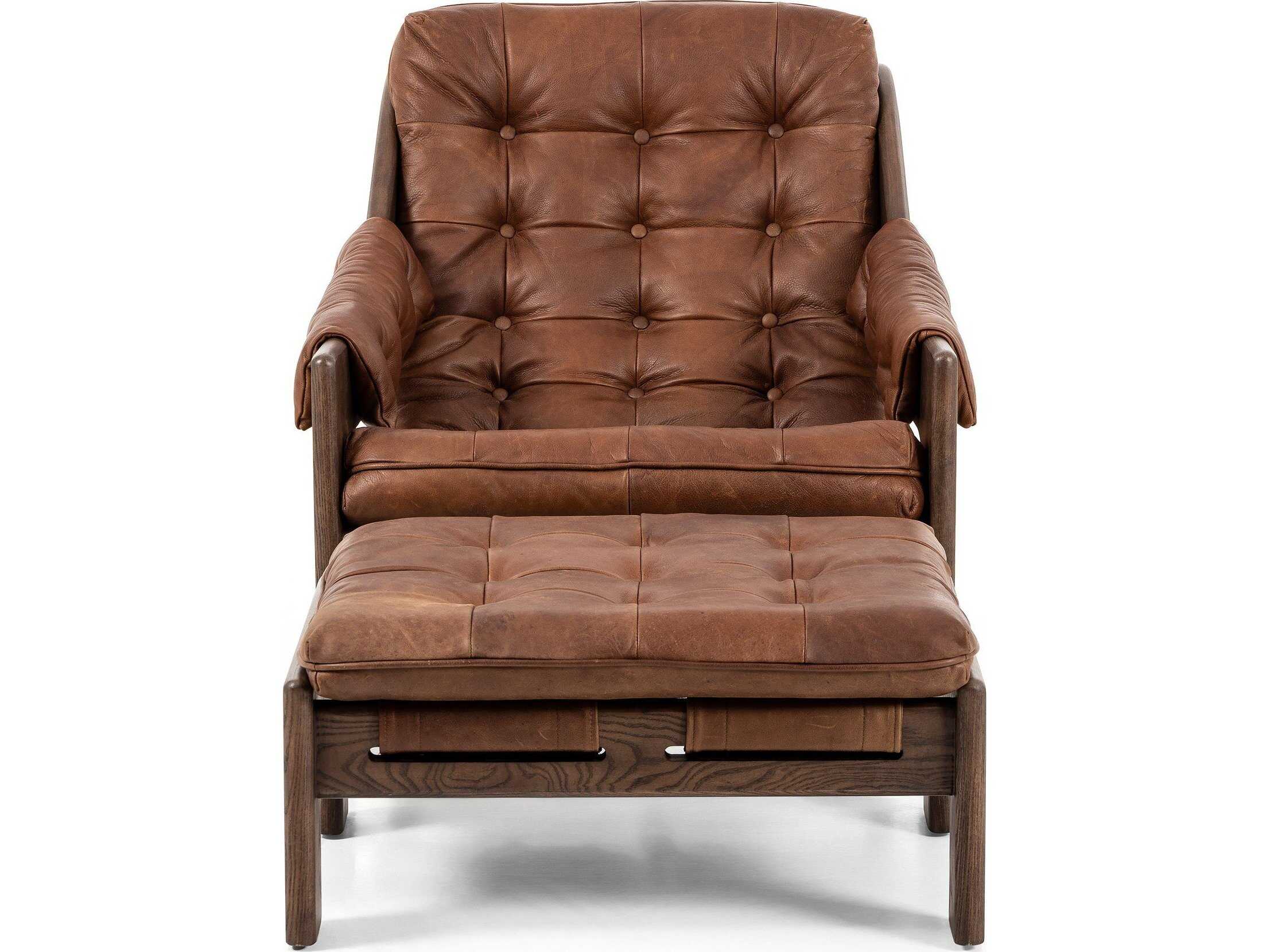 Four Hands Kensington Chair and Ottoman Set