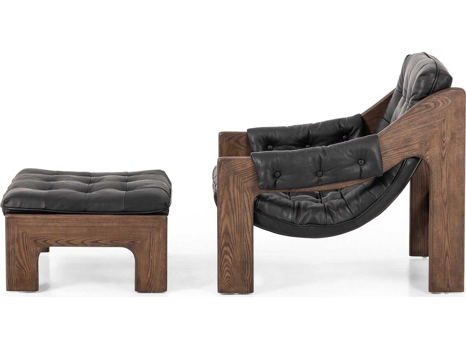 Four Hands Kensington Chair and Ottoman Set