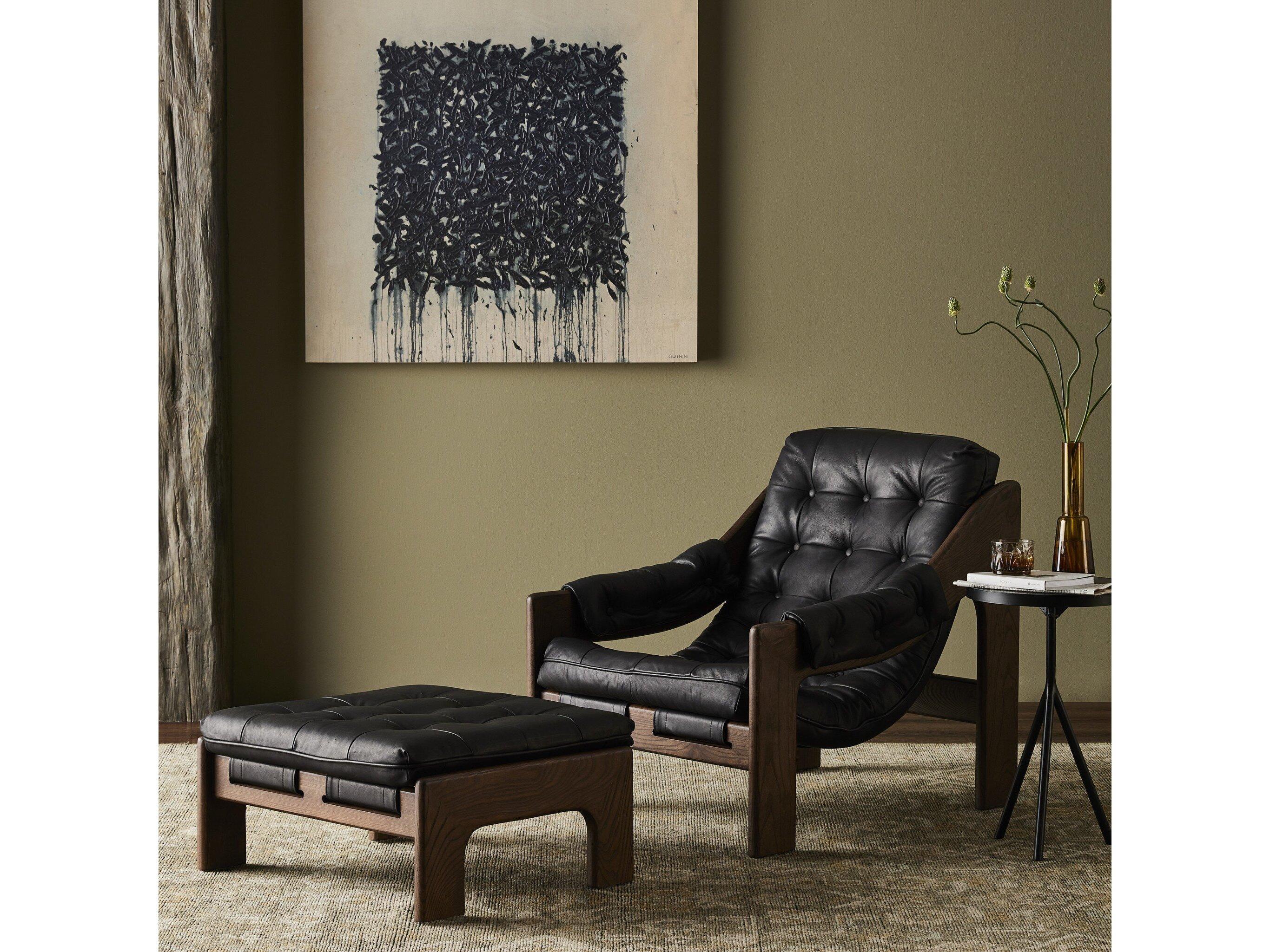 Four Hands Kensington Chair and Ottoman Set