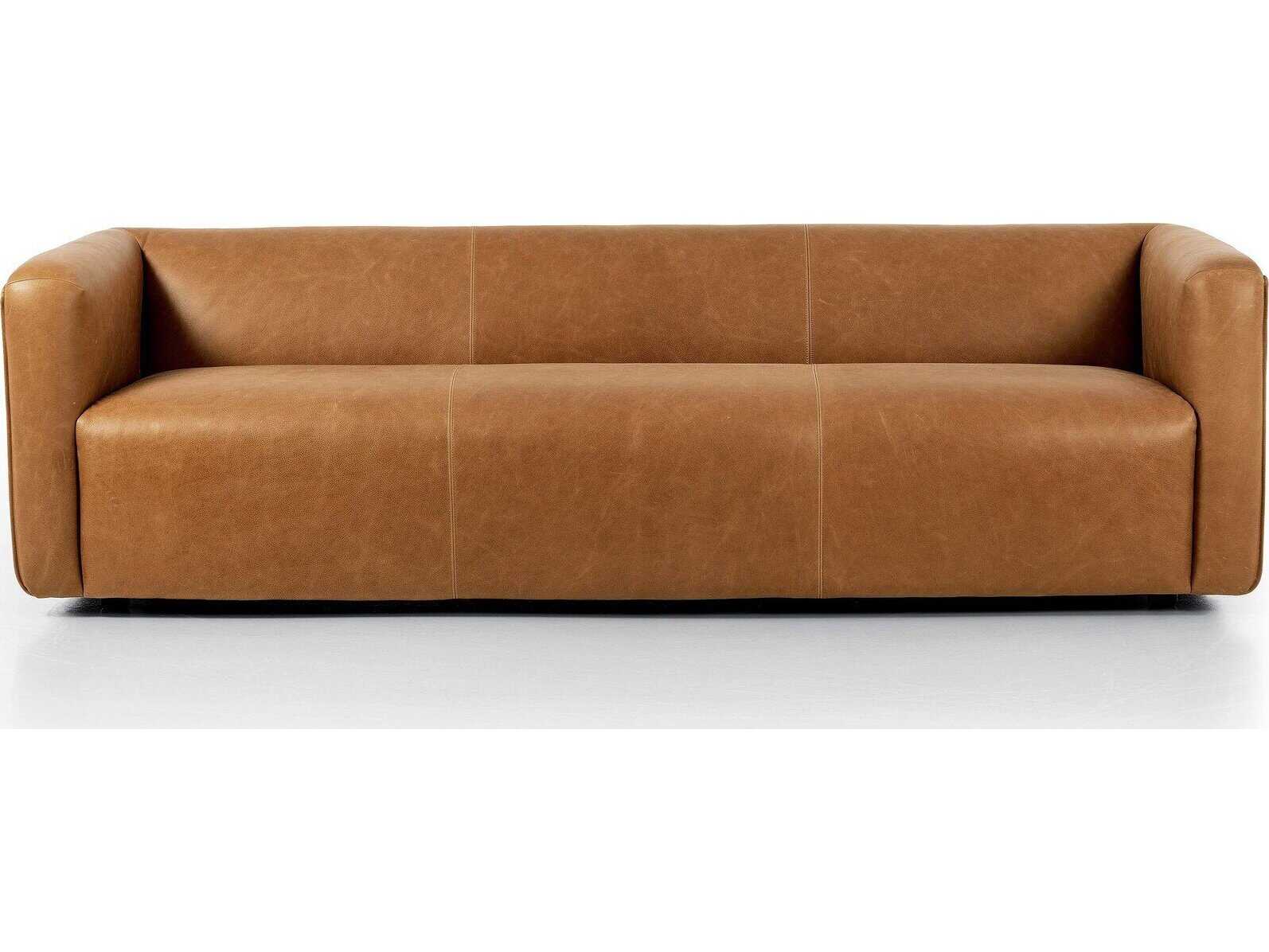 Four Hands Kensington Wellborn Palermo Cognac Sofa