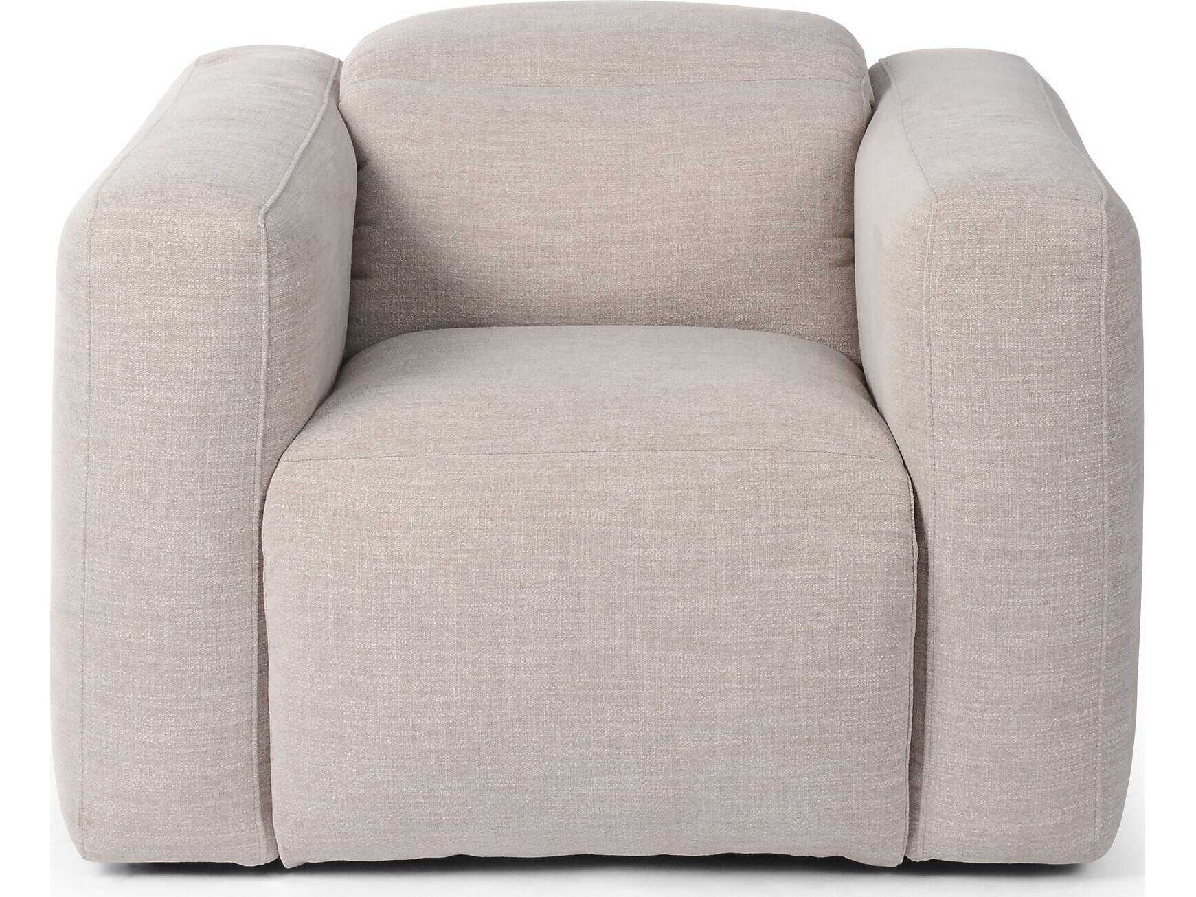 Four Hands Norwood Laken Stone Gray Upholstered Recliner