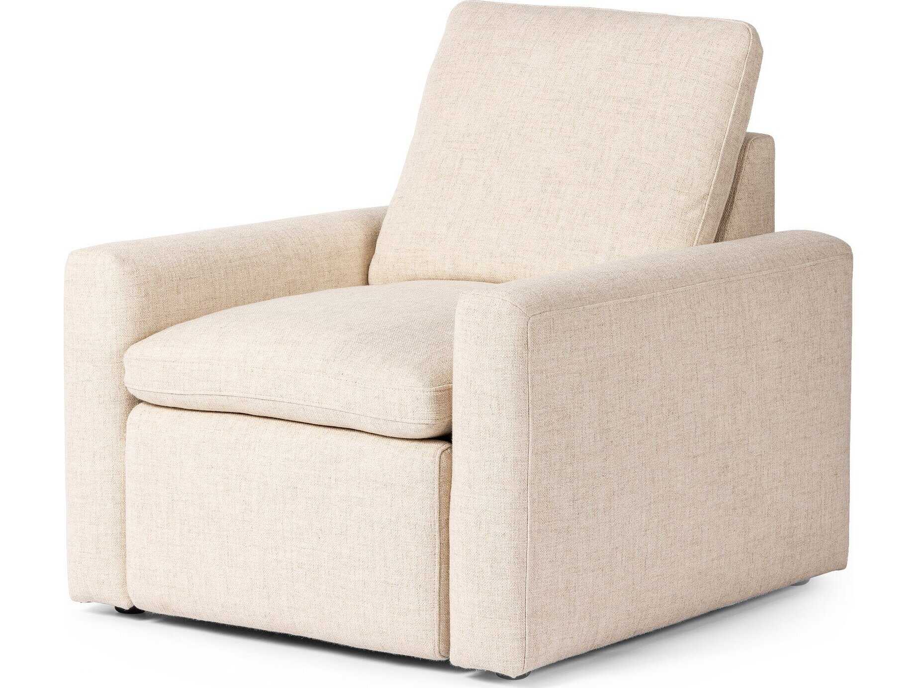 Four Hands Norwood Tillery Antigo Natural Cream Upholstered Recliner