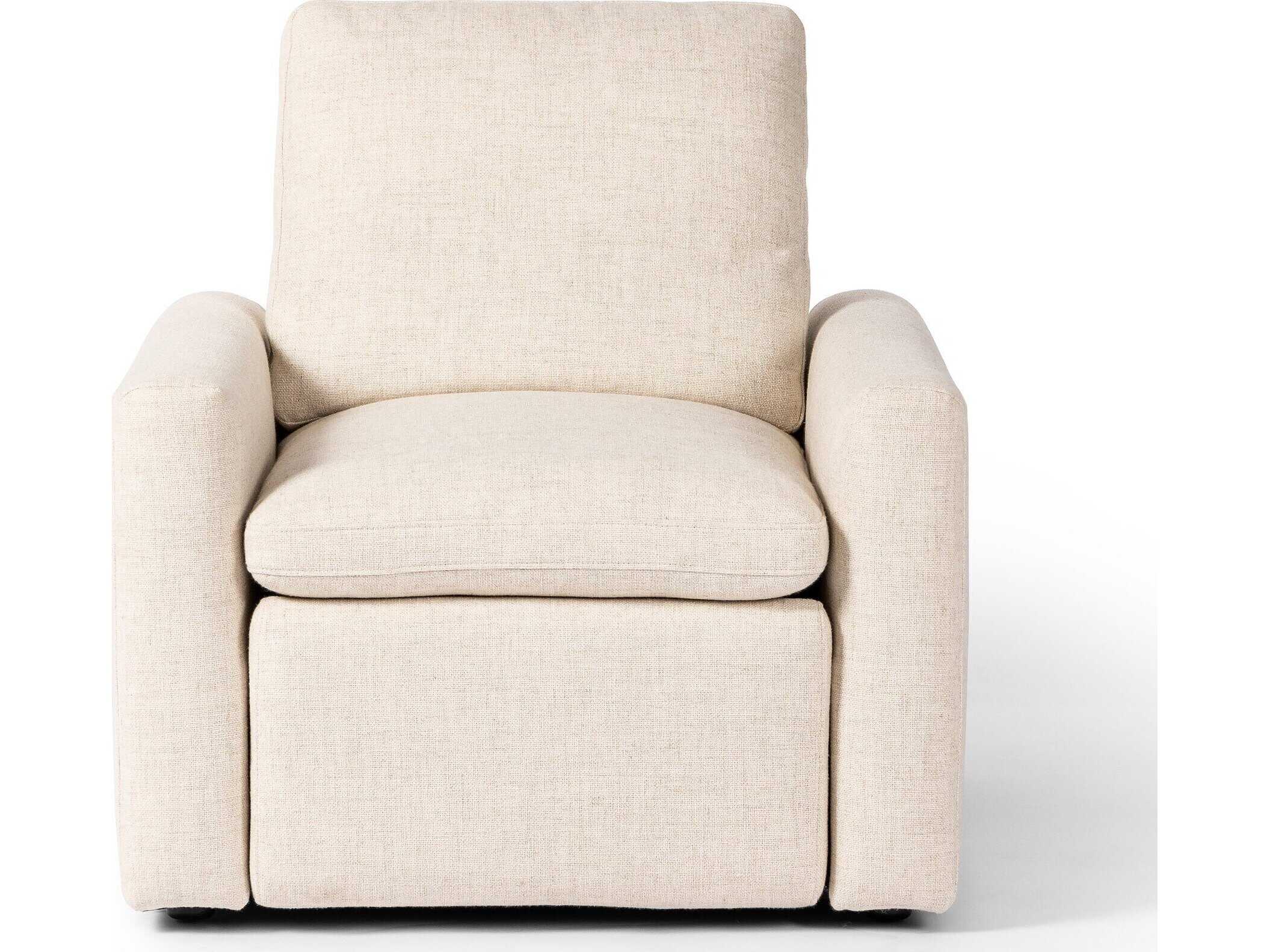 Four Hands Norwood Tillery Antigo Natural Cream Upholstered Recliner