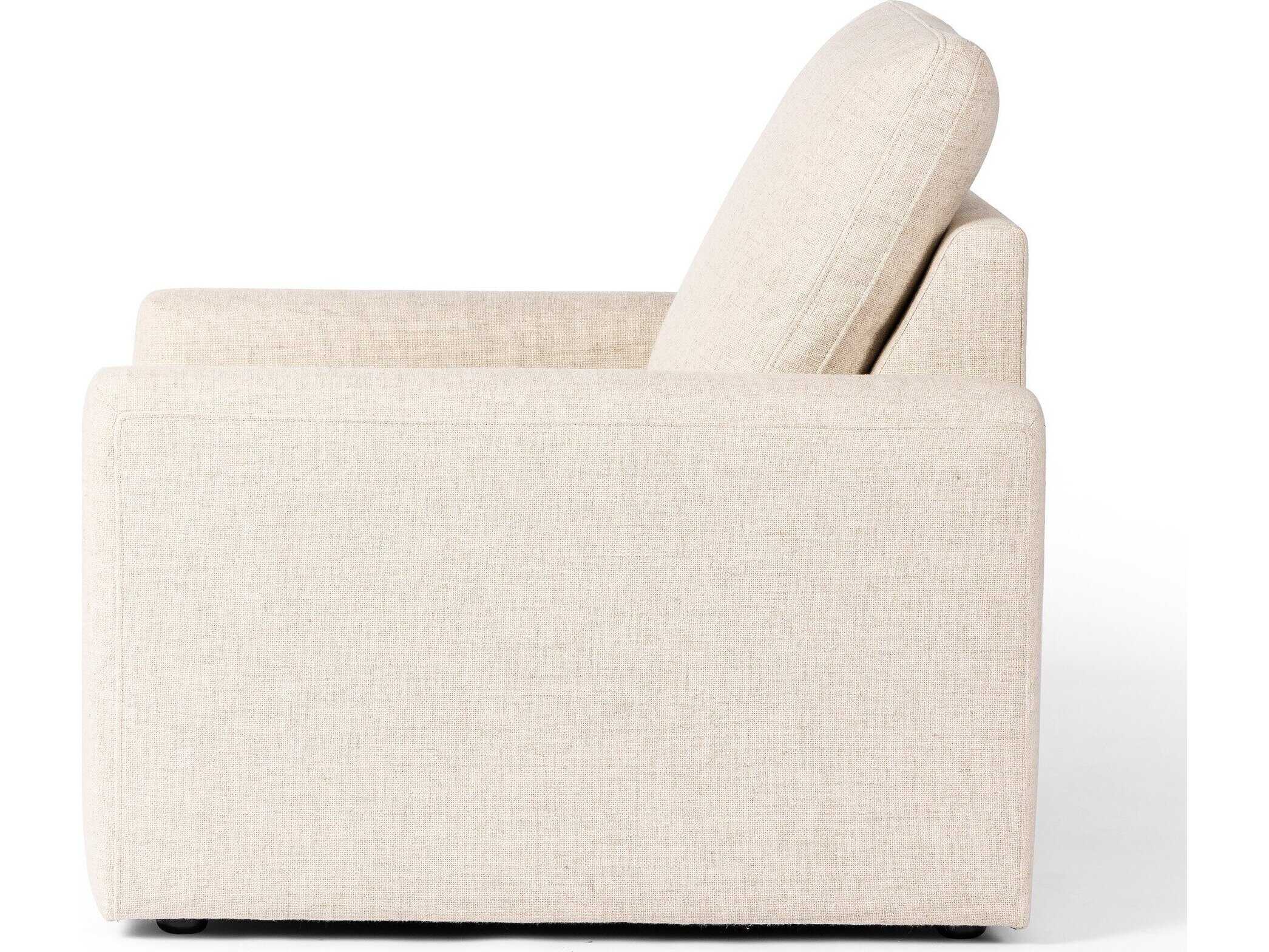 Four Hands Norwood Tillery Antigo Natural Cream Upholstered Recliner