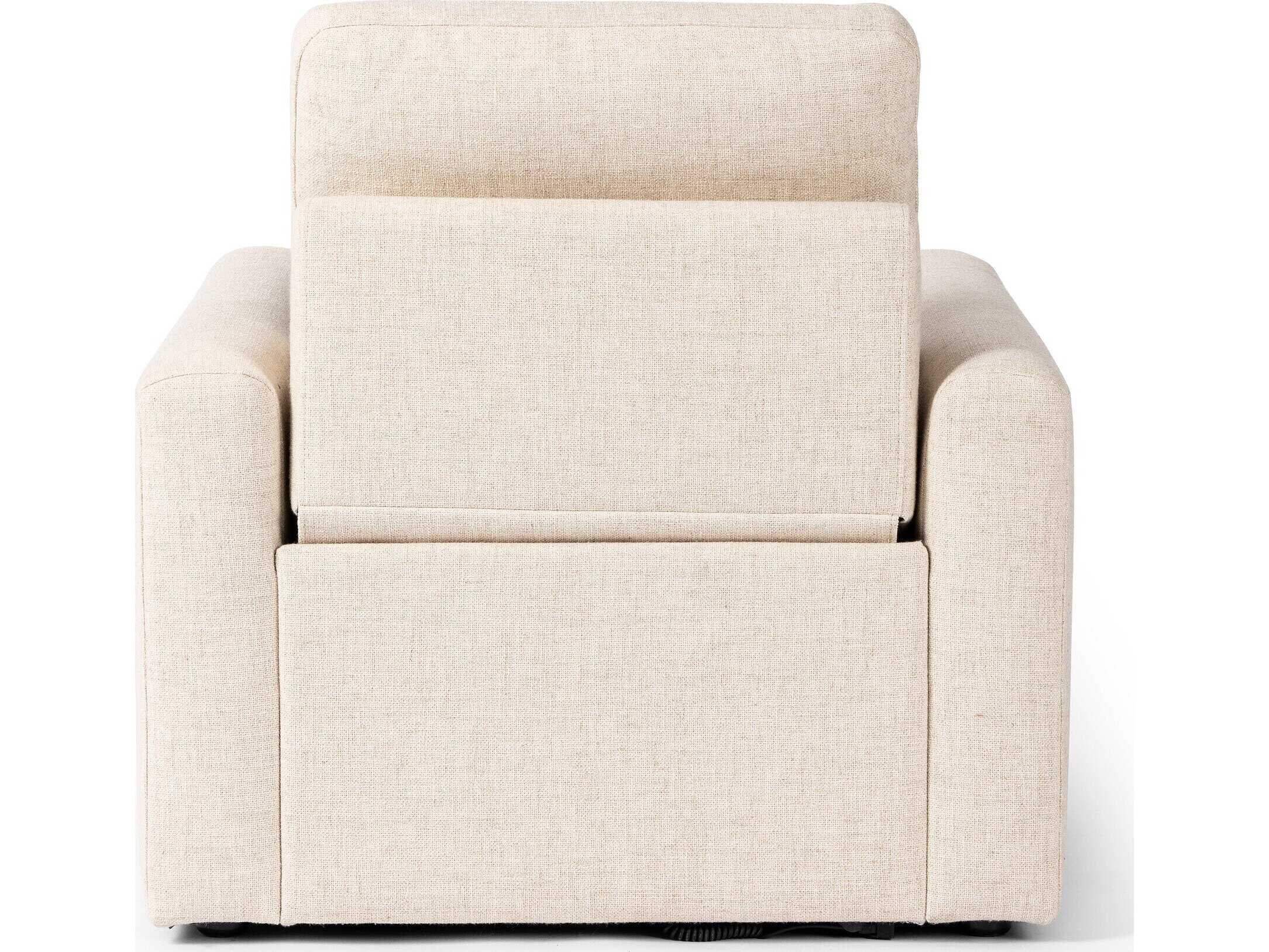 Four Hands Norwood Tillery Antigo Natural Cream Upholstered Recliner
