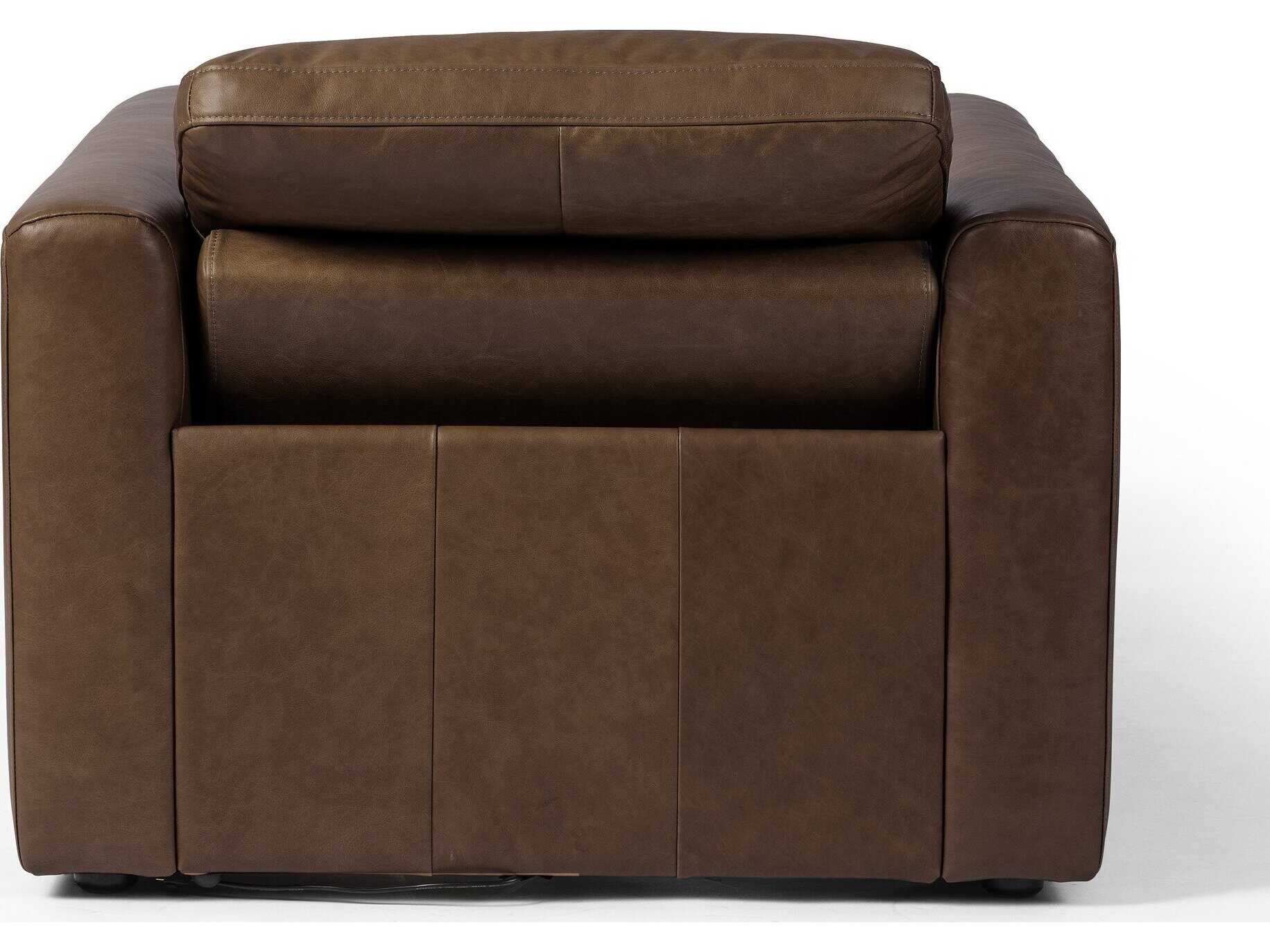 Four Hands Norwood Tillery Sonoma Coco Leather Power Recliner Accent Chair