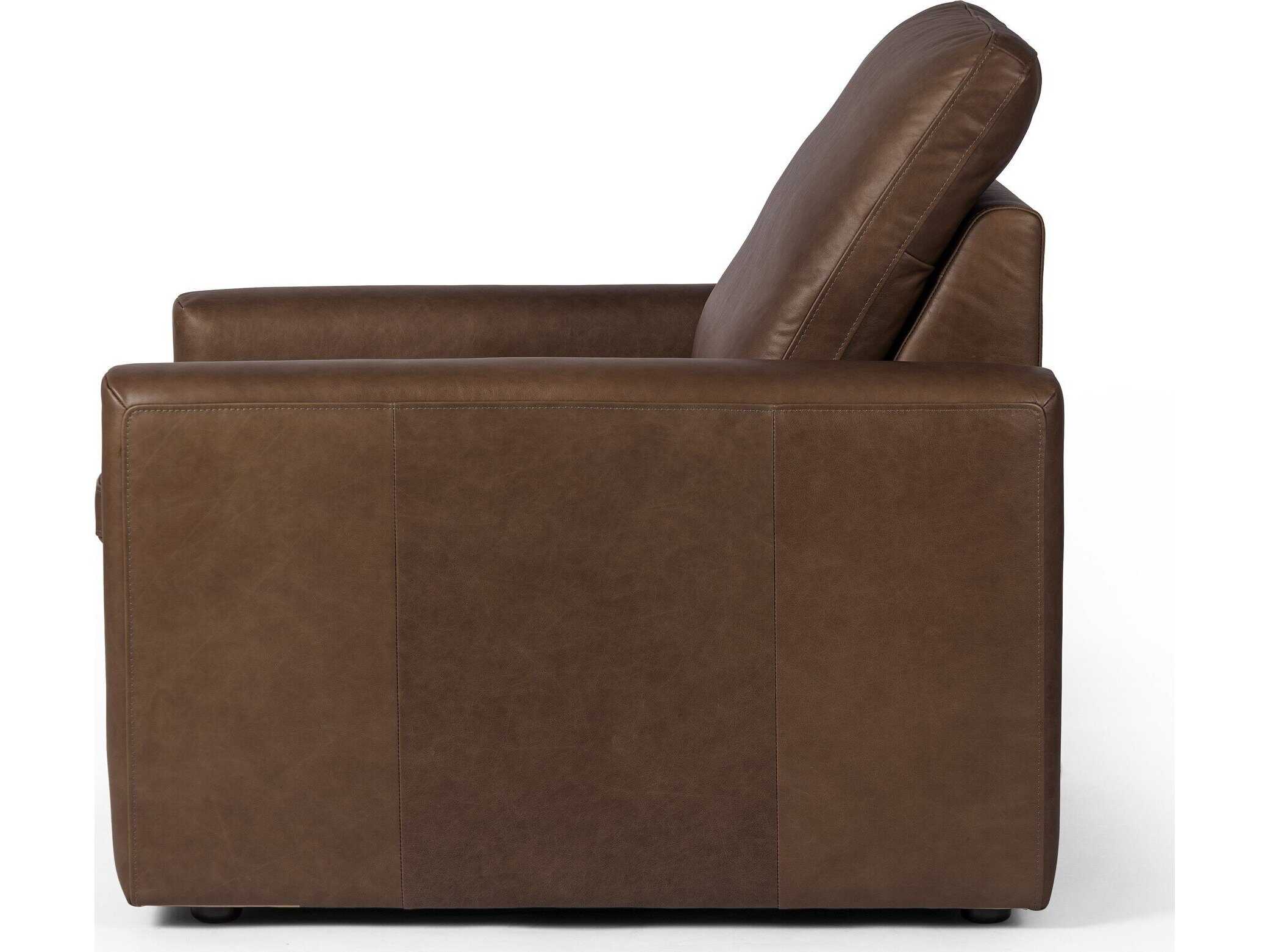 Four Hands Norwood Tillery Sonoma Coco Leather Power Recliner Accent Chair