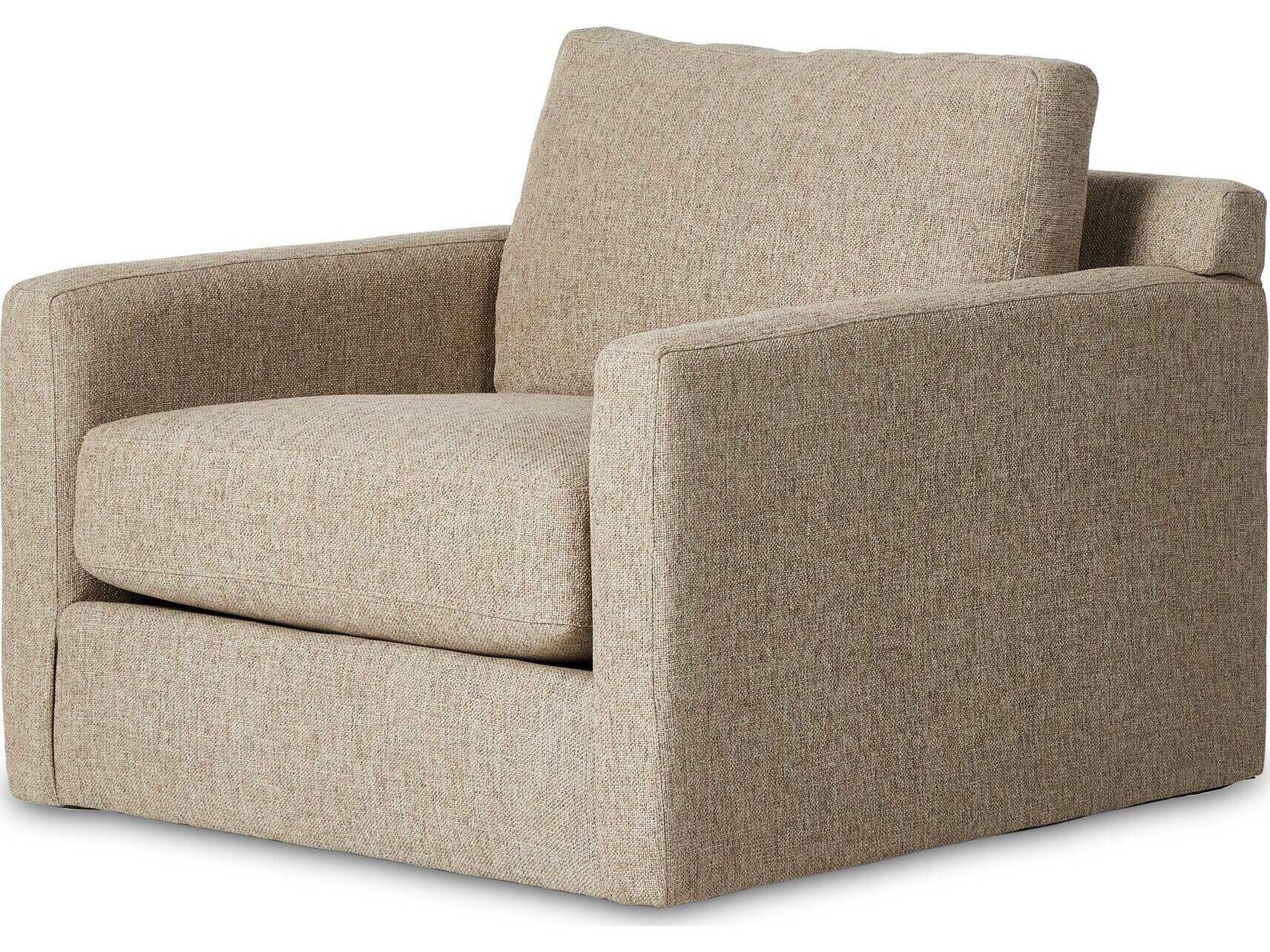 Four Hands Helm Hampton Delta Sand Swivel Chair