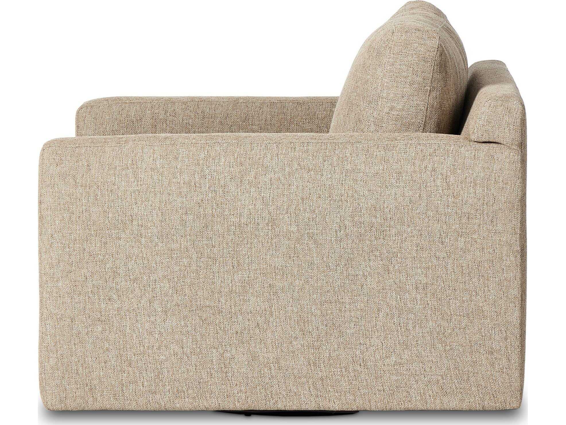 Four Hands Helm Hampton Delta Sand Swivel Chair