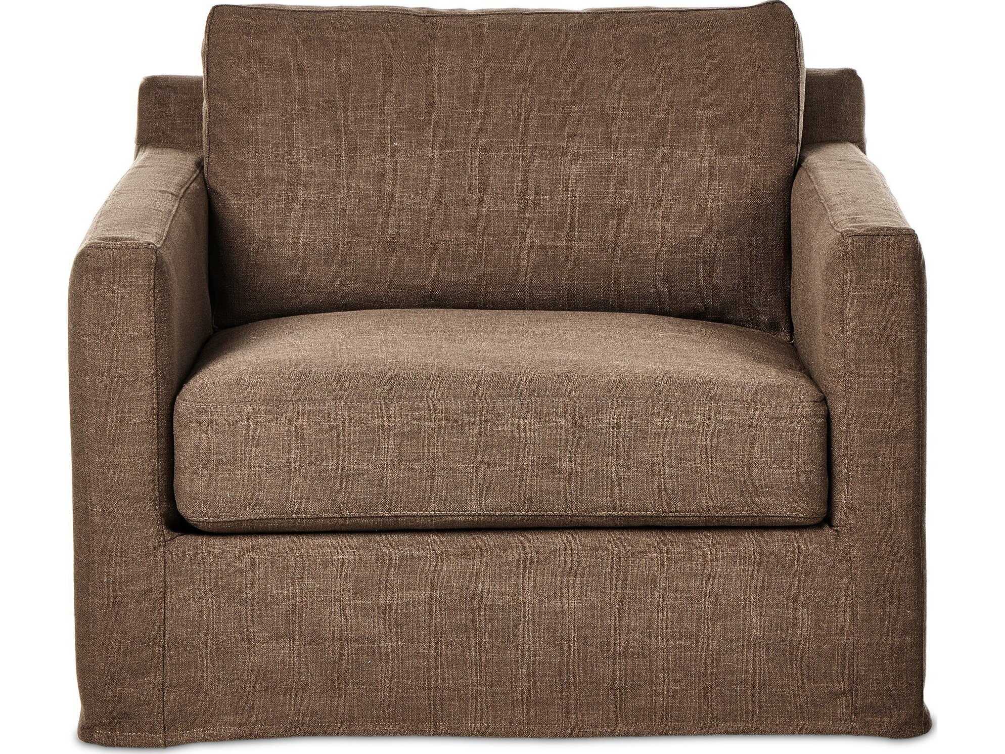 Four Hands Helm Brown Fabric Club Chair