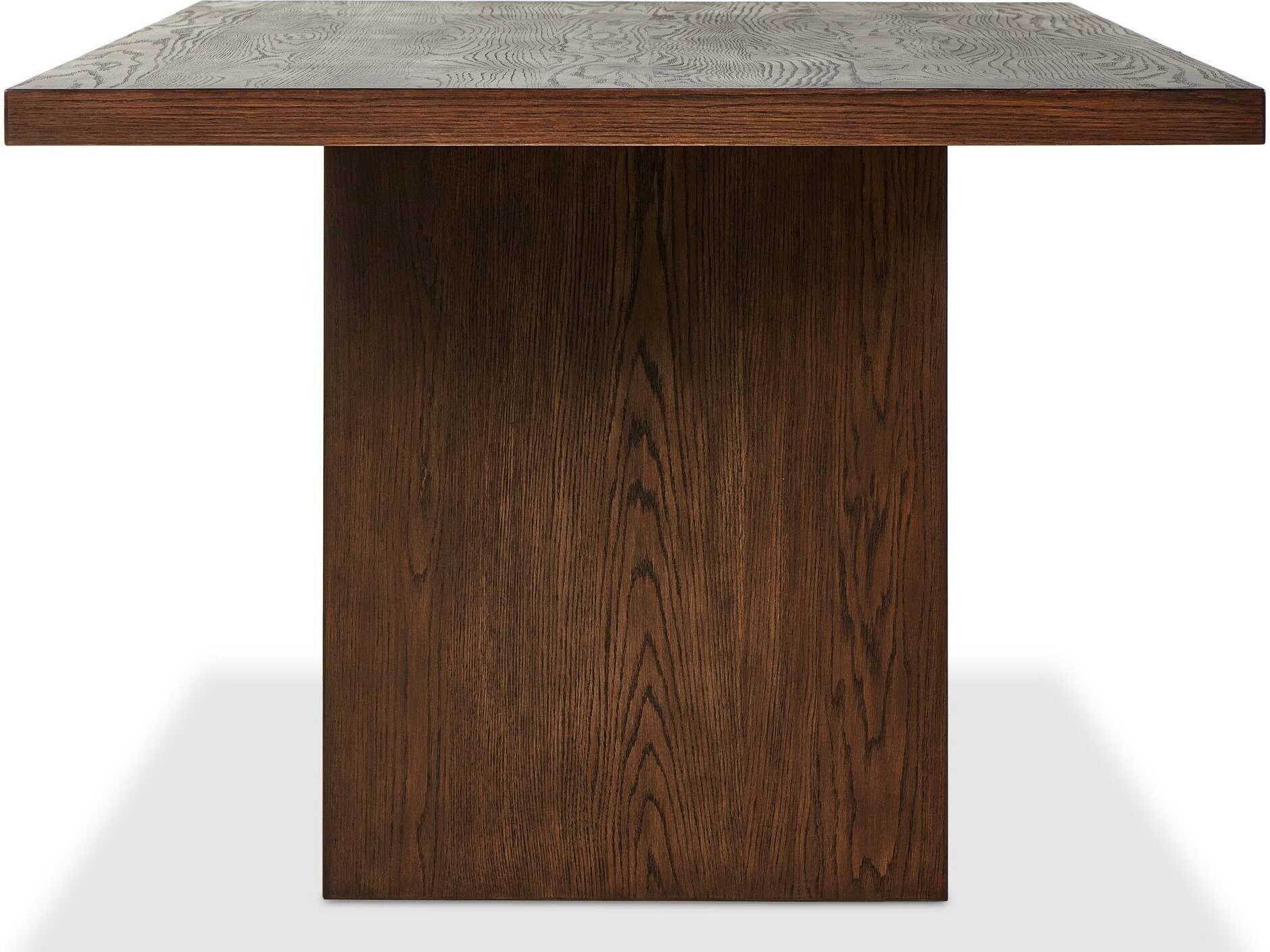 Four Hands Hamilton Rectangular Wood Umber Oak Veneer Dining Table