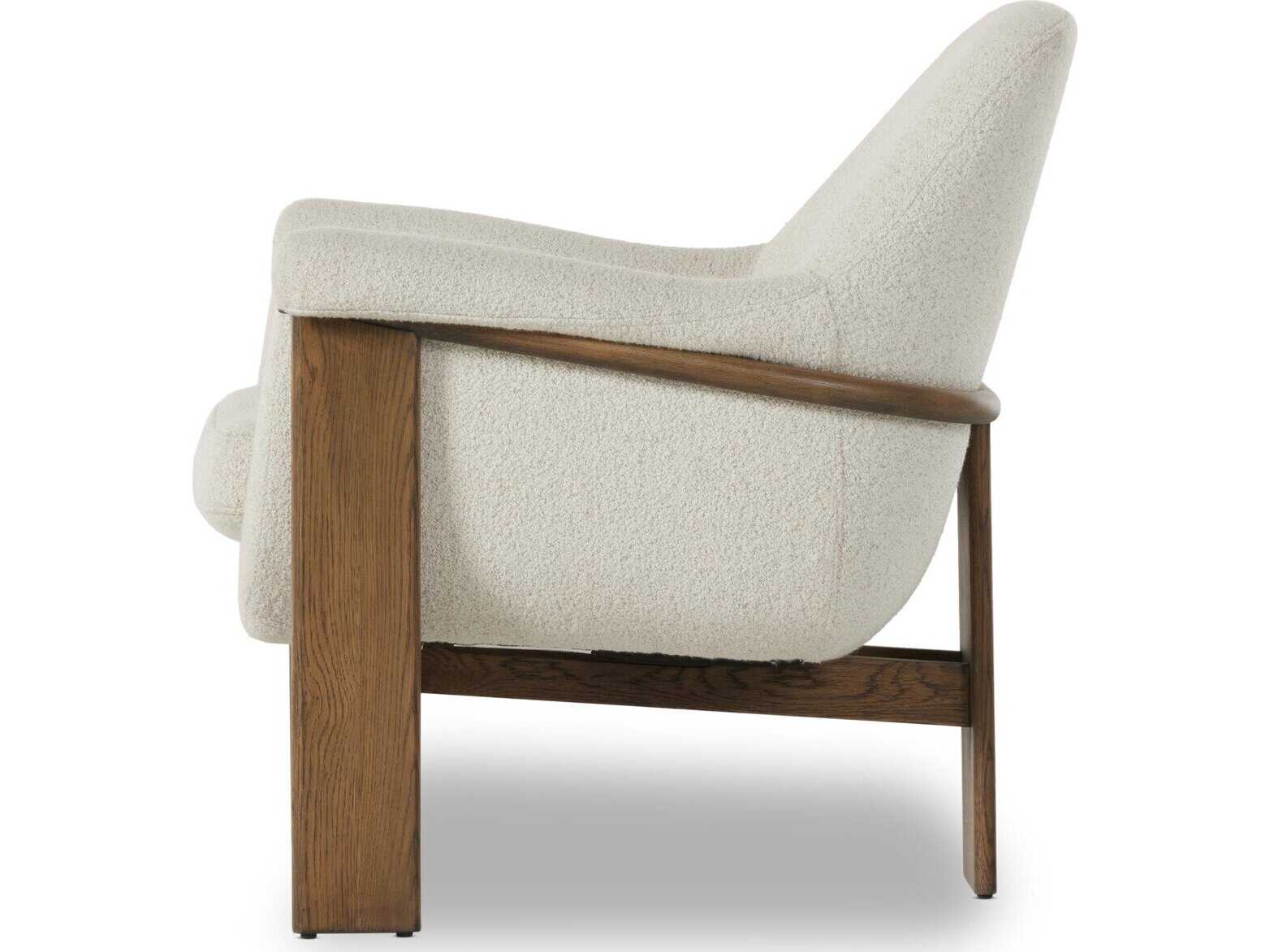 Four Hands Grayson Santoro White Fabric Accent Chair