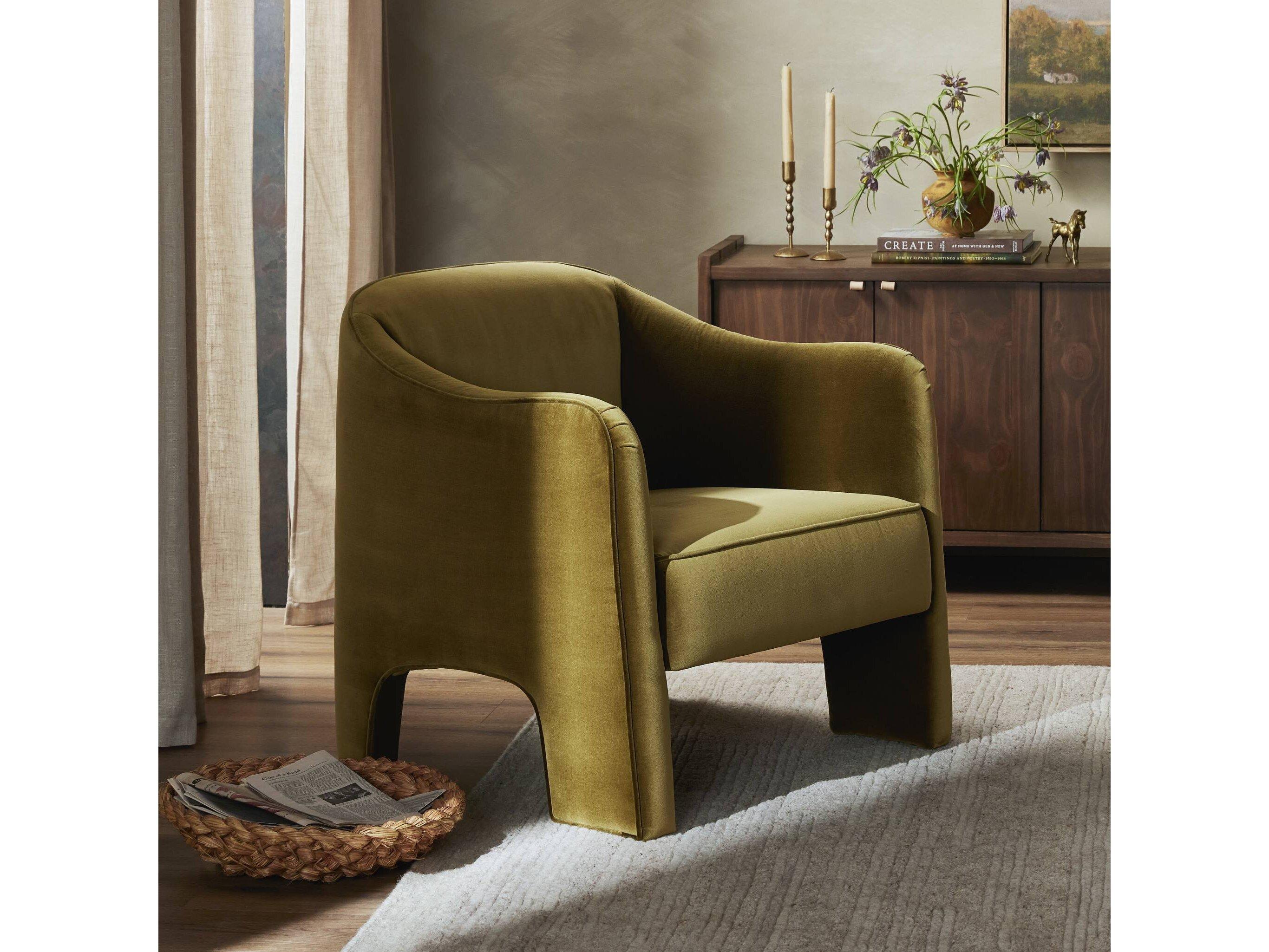 Four Hands Grayson Sully Green Fabric Accent Chair