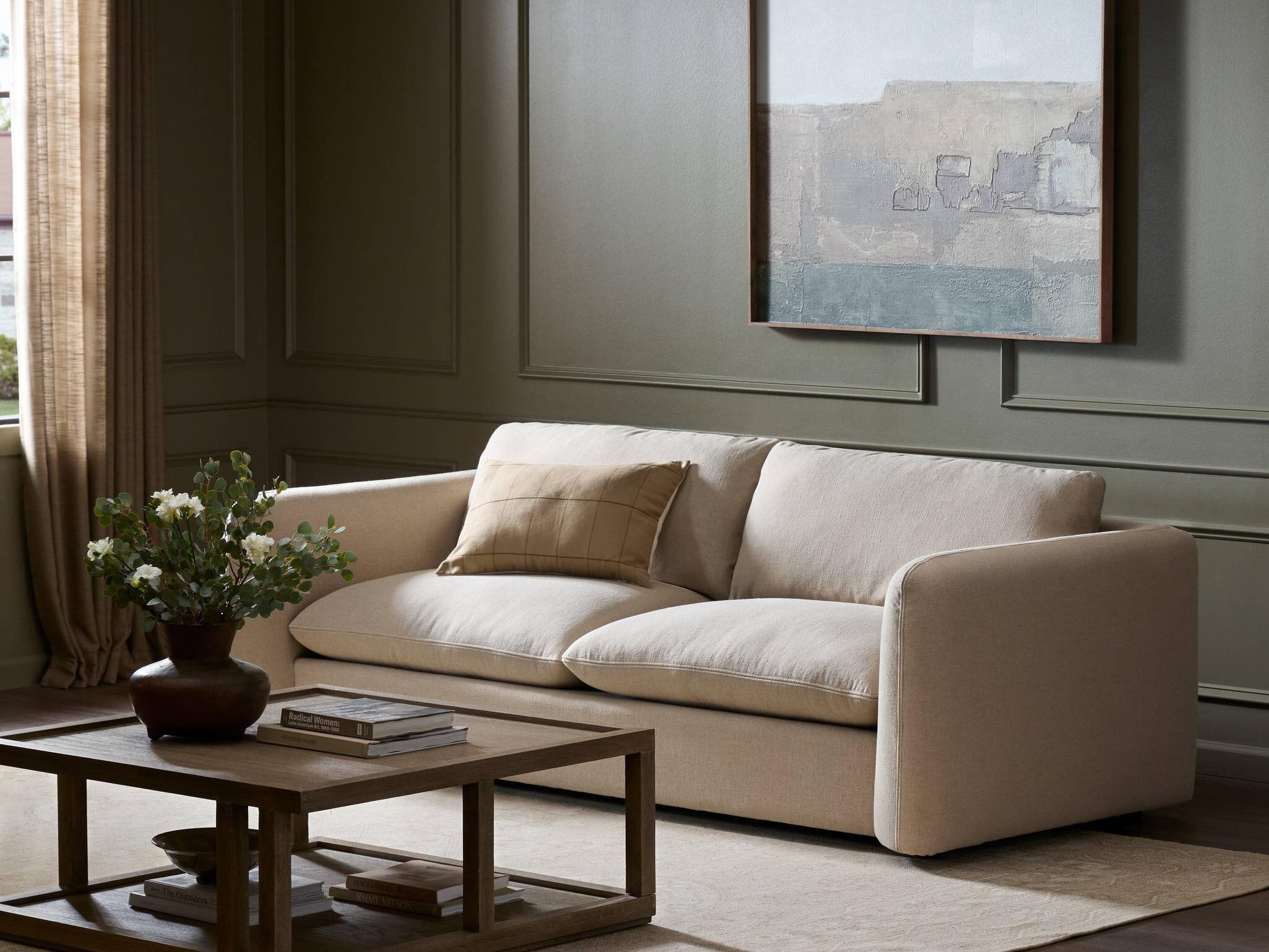 Four Hands Kensington Ingel Beige Upholstered Sofa