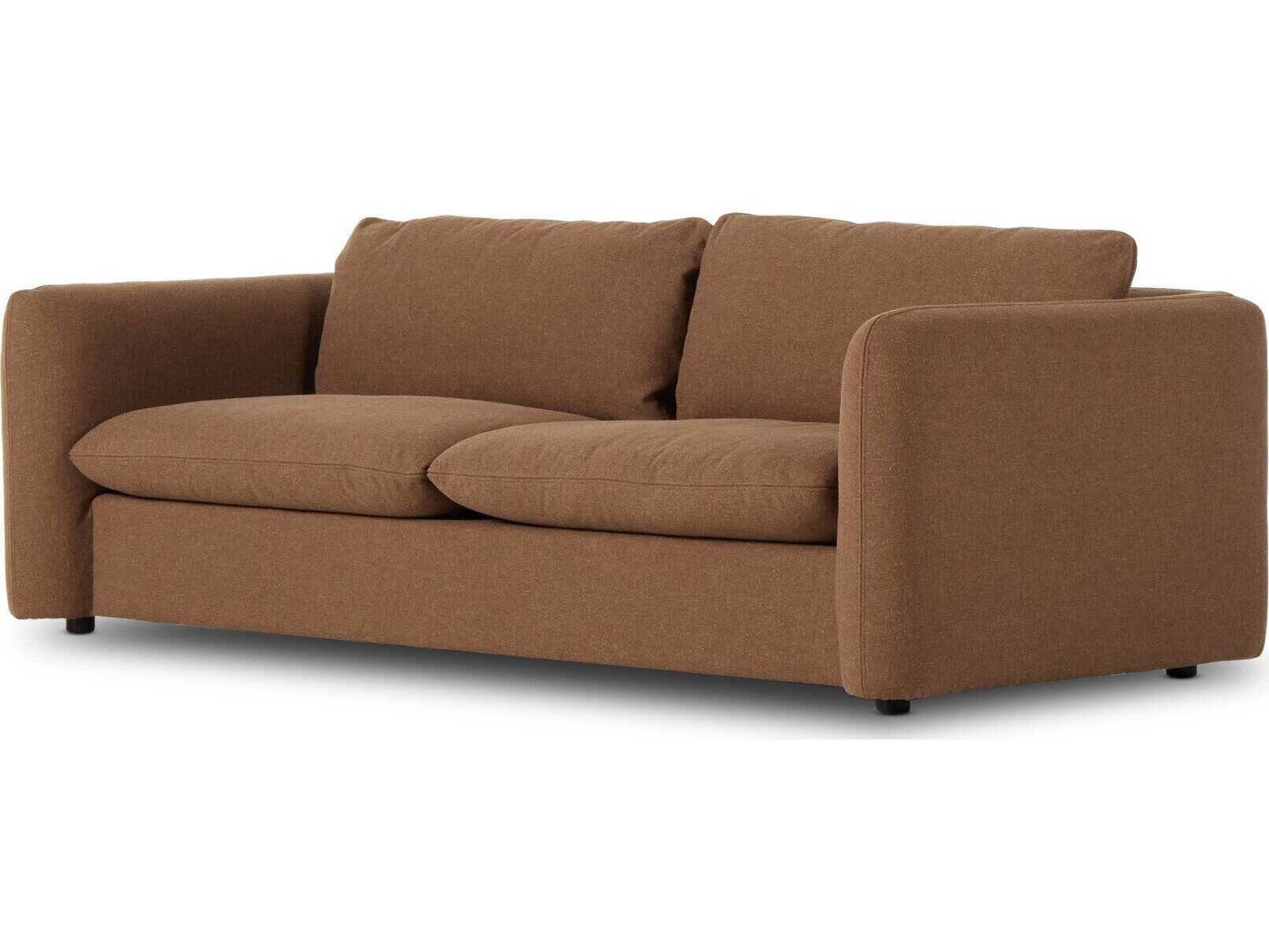 Four Hands Kensington Ingel Antwerp Cafe Brown Upholstered Loveseat