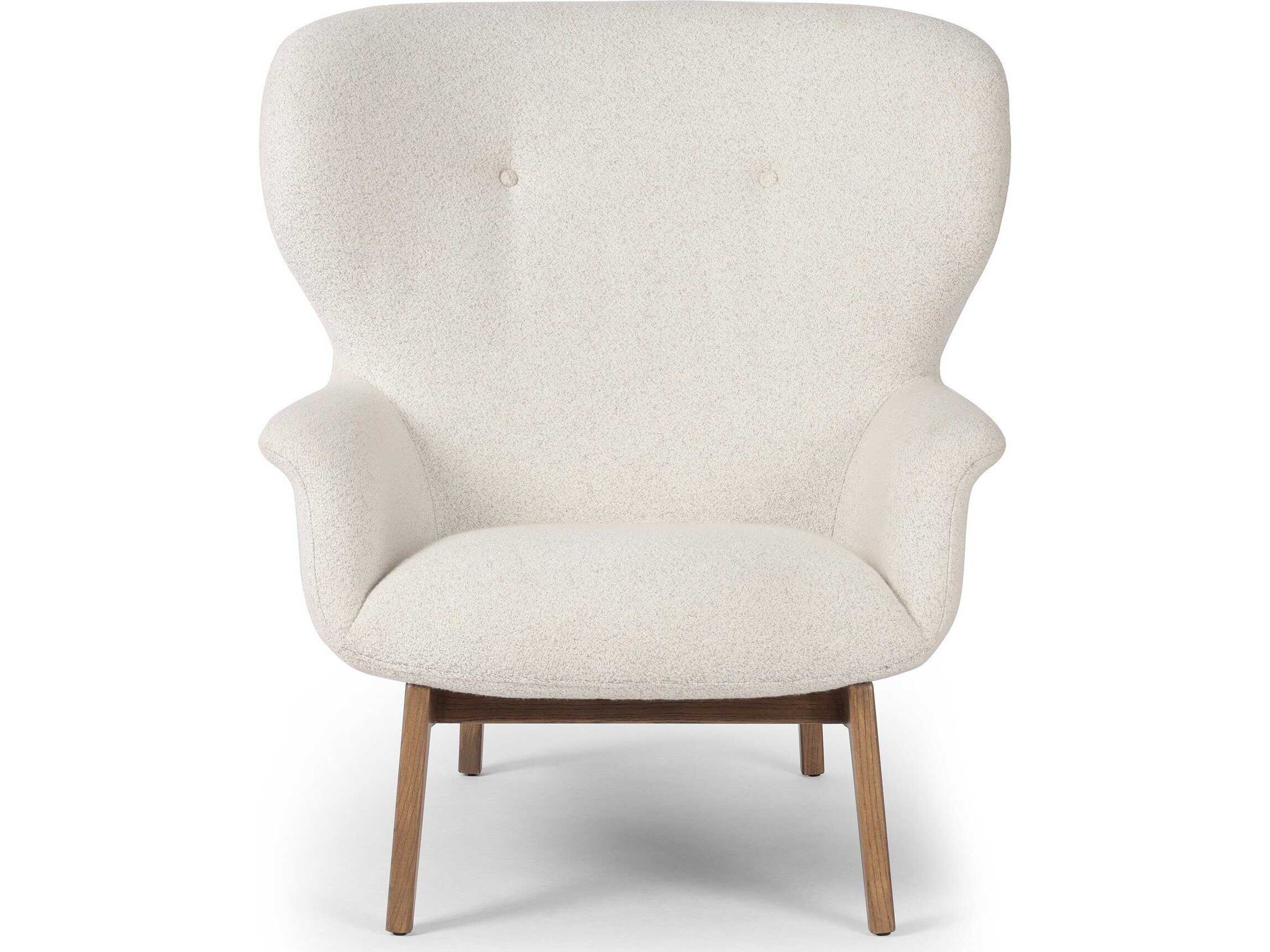 Four Hands Allston Lilith White Fabric Accent Chair