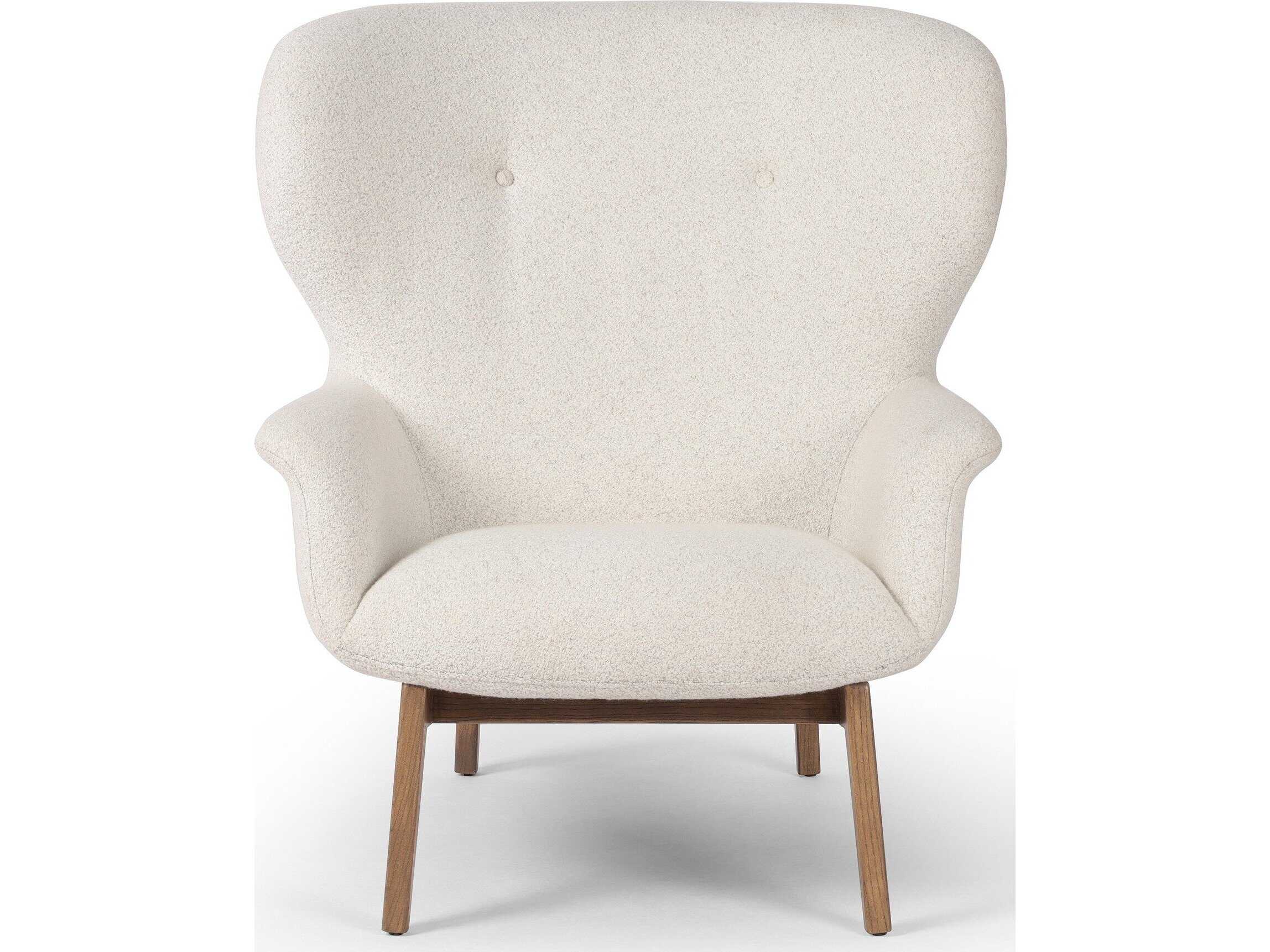 Four Hands Allston Lilith White Fabric Accent Chair