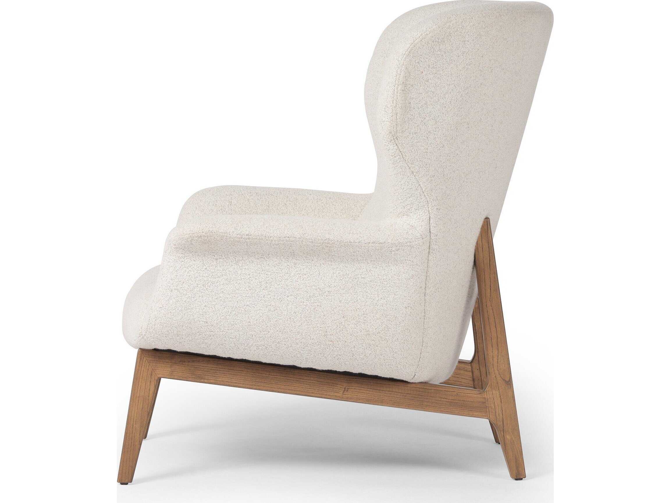 Four Hands Allston Lilith White Fabric Accent Chair