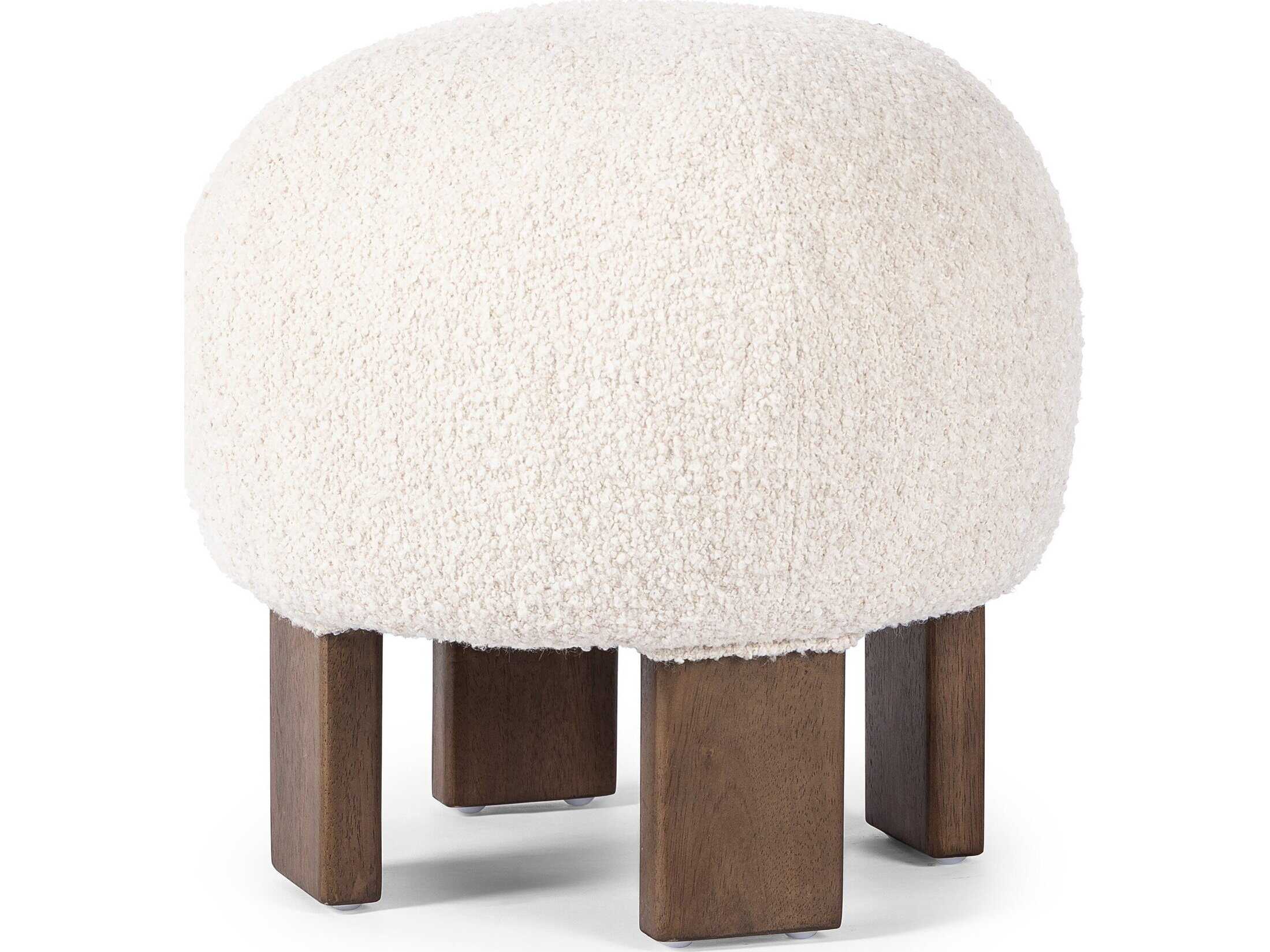 Four Hands Westgate Alma Somerton Ash Upholstered Ottoman