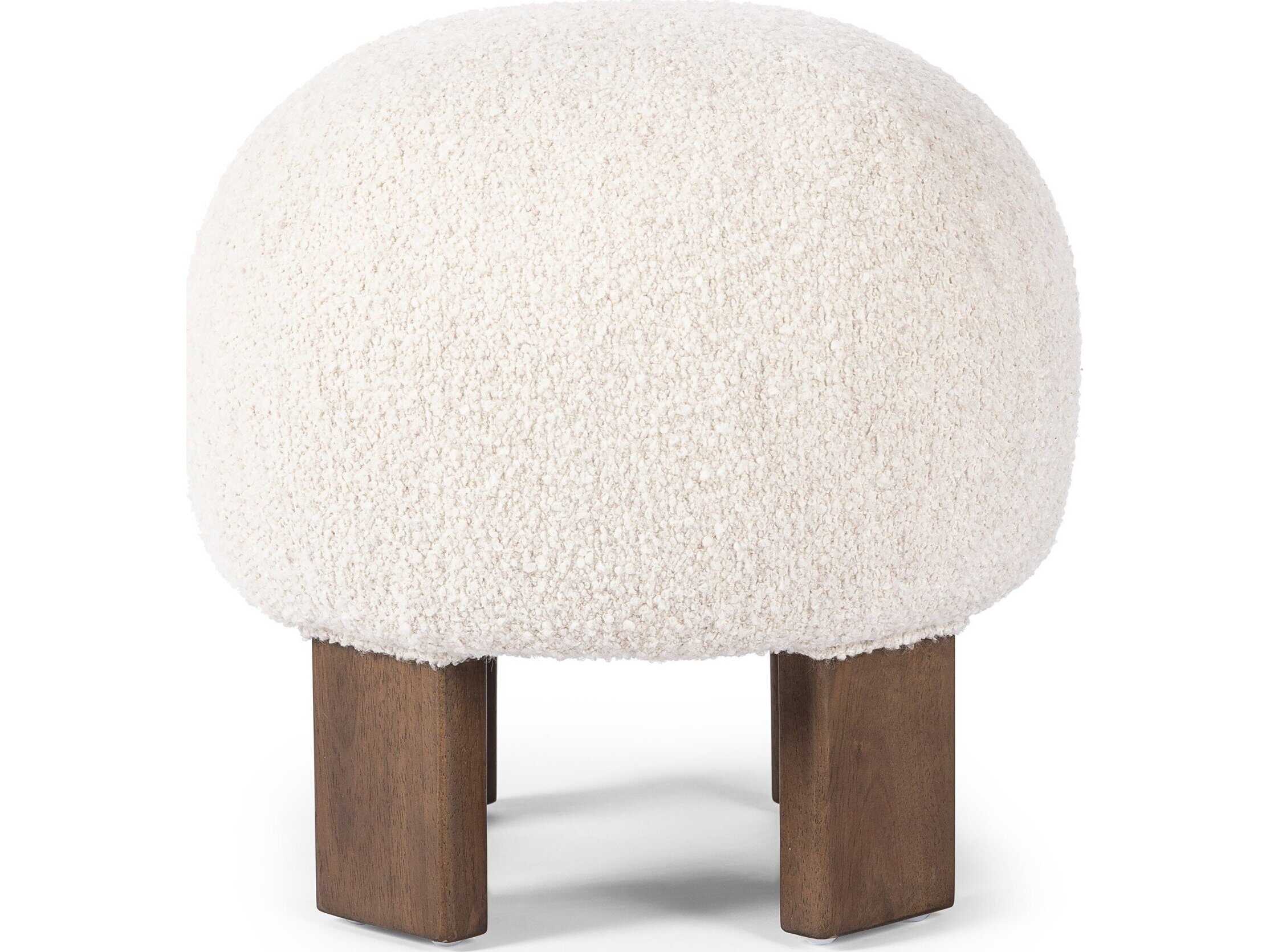 Four Hands Westgate Alma Somerton Ash Upholstered Ottoman