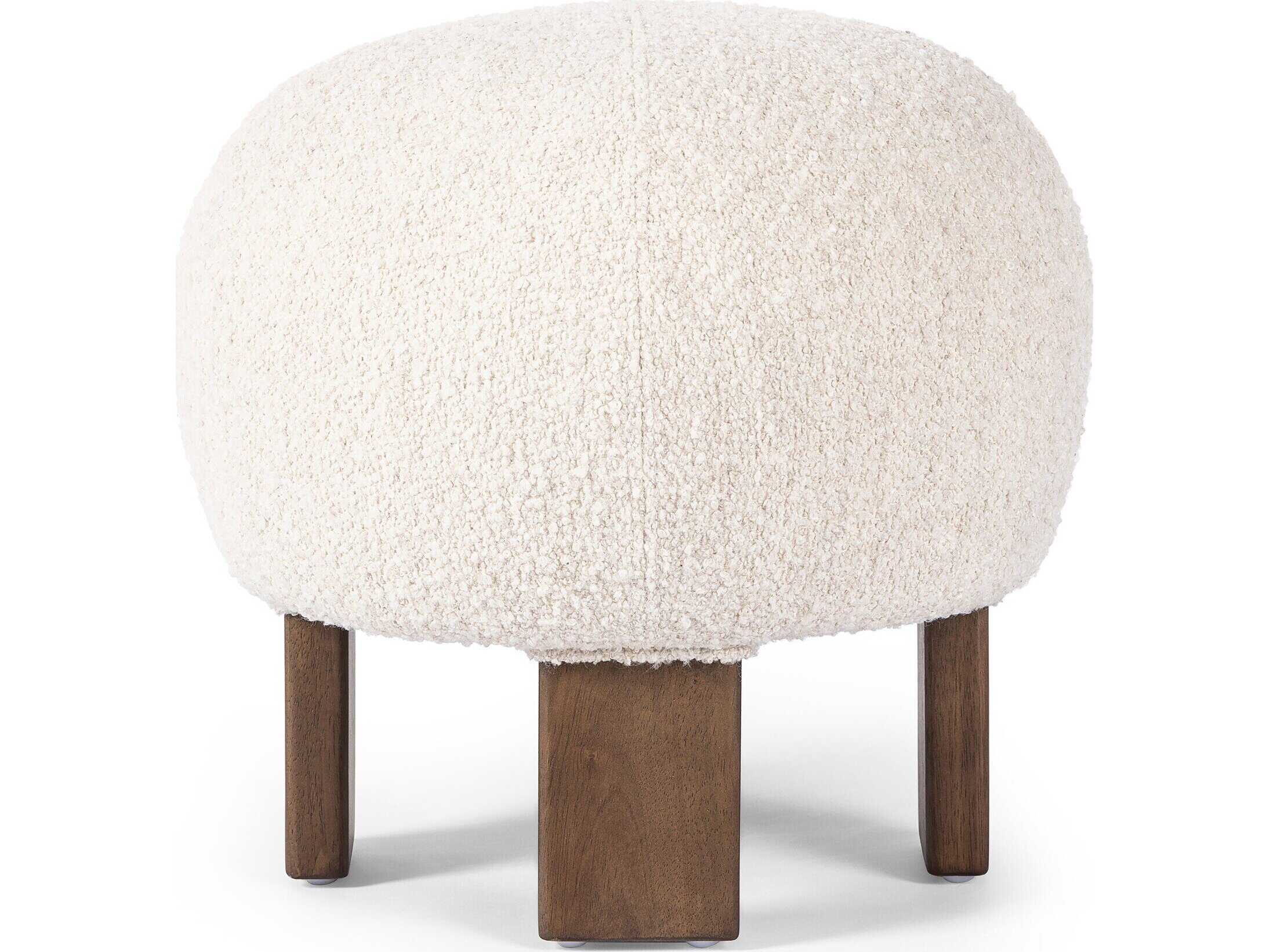 Four Hands Westgate Alma Somerton Ash Upholstered Ottoman