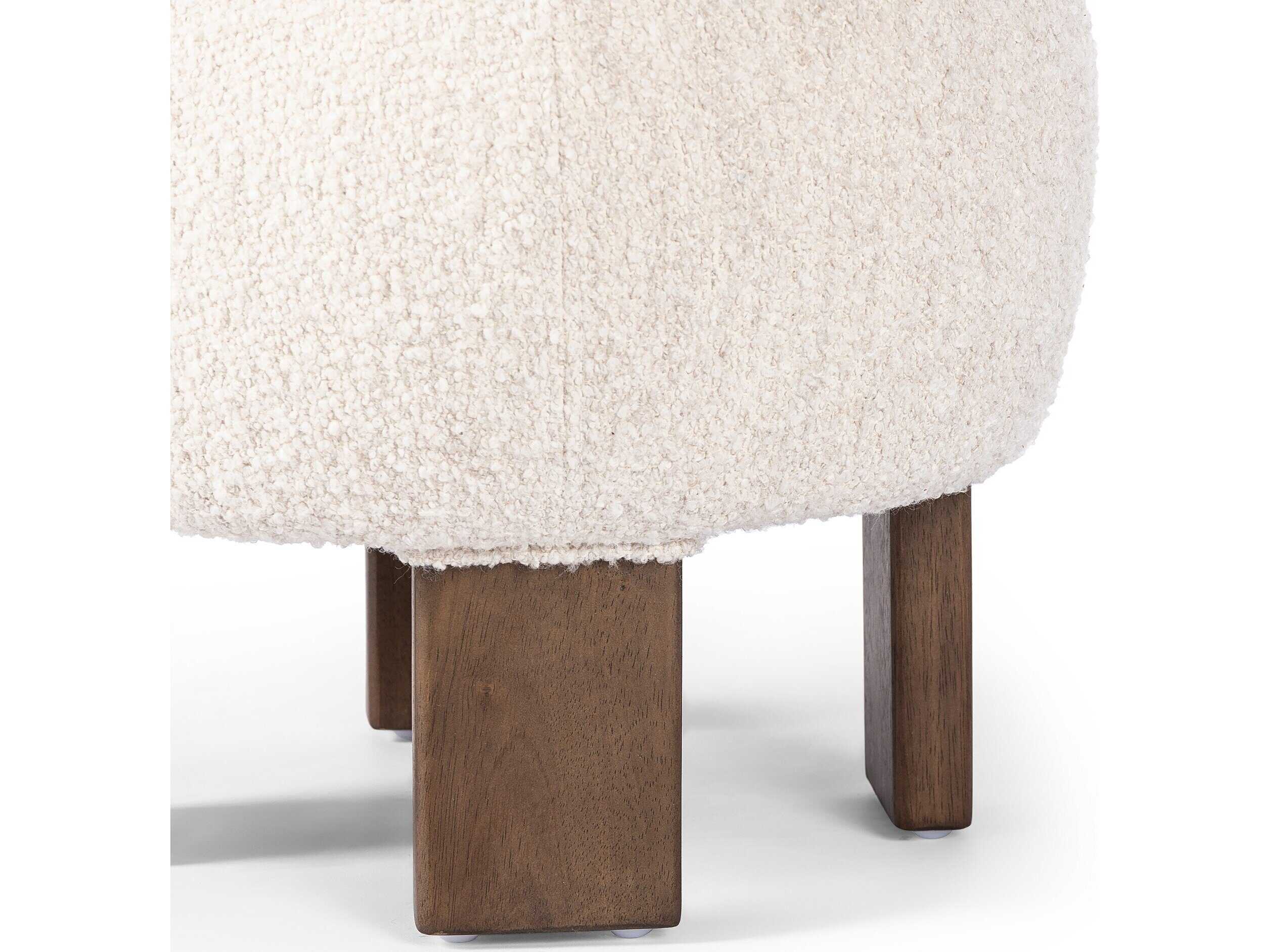 Four Hands Westgate Alma Somerton Ash Upholstered Ottoman