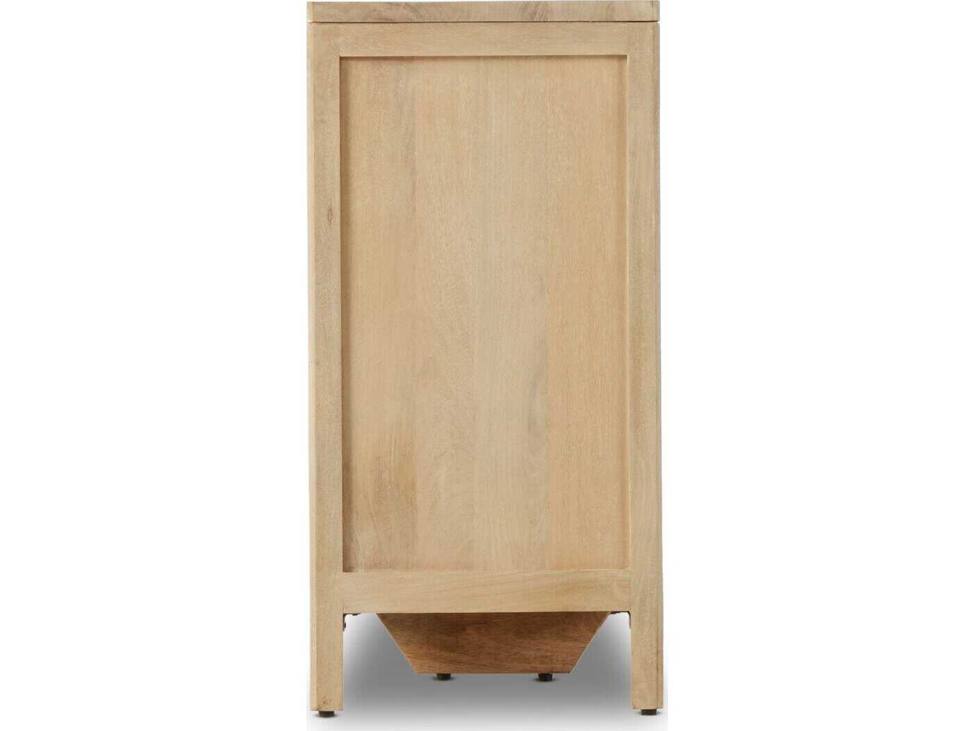 Four Hands Prescott 9-Drawers Beige Mango Wood Triple Dresser