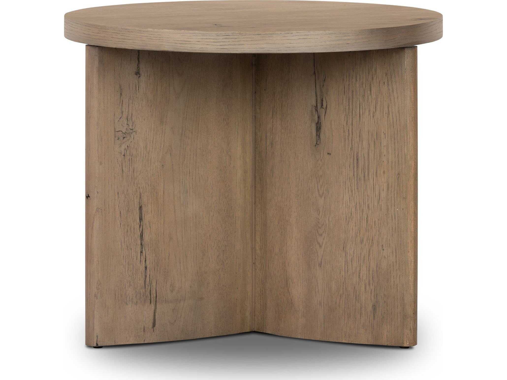 Four Hands Bina Toli Rustic Grey Veneer End Table