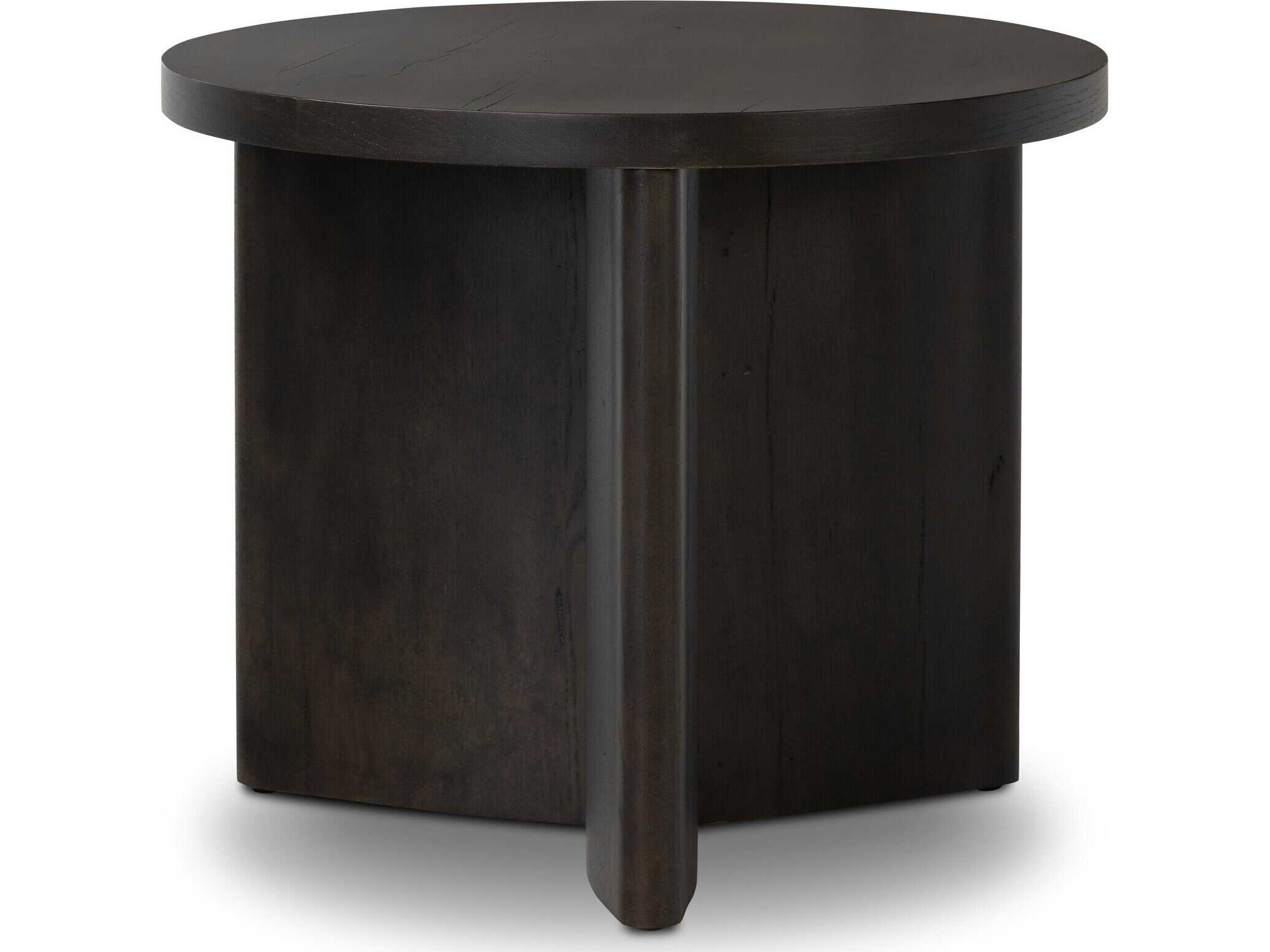 Four Hands Bina Toli Smoked Black Veneer End Table
