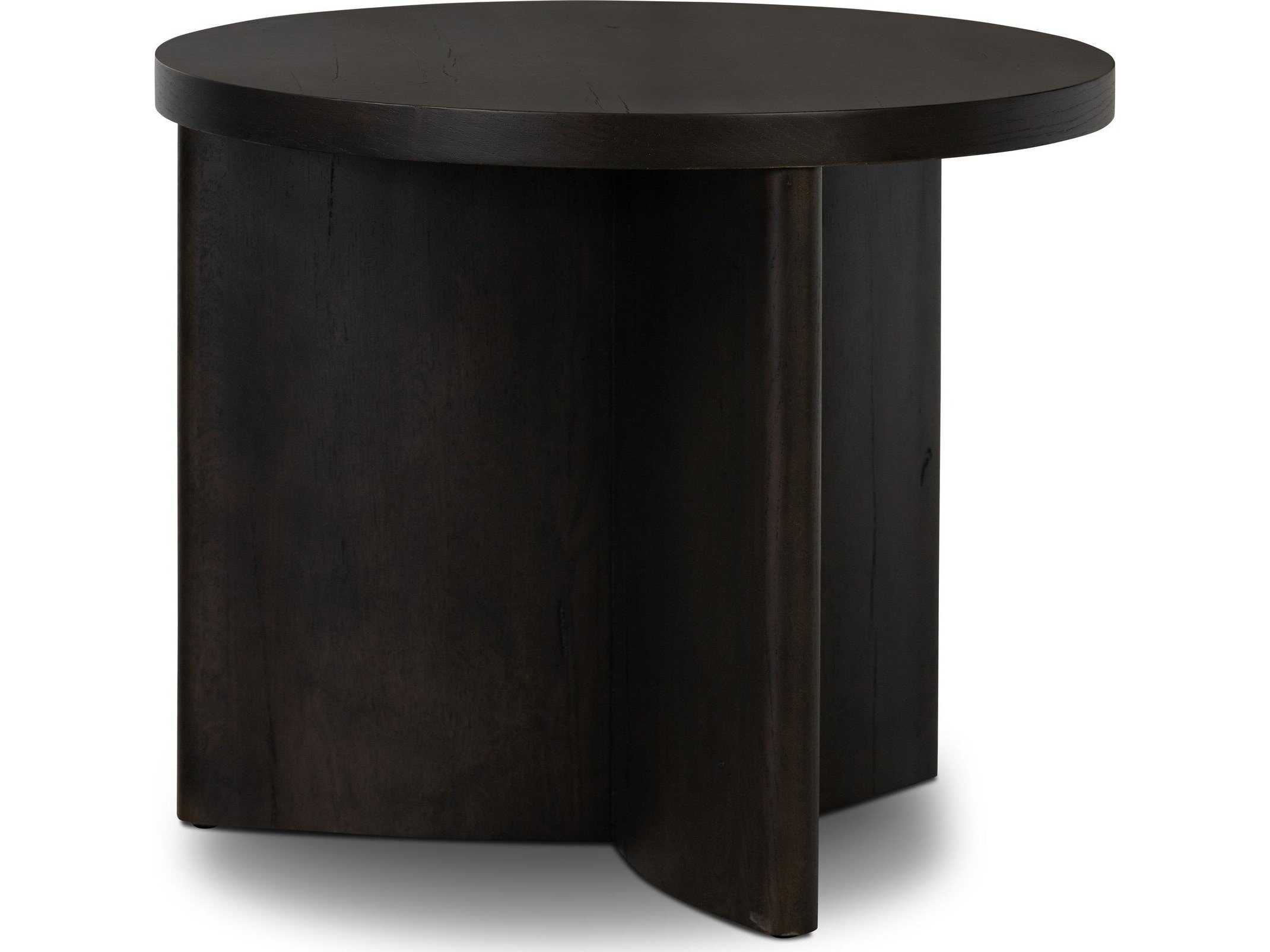 Four Hands Bina Toli Smoked Black Veneer End Table