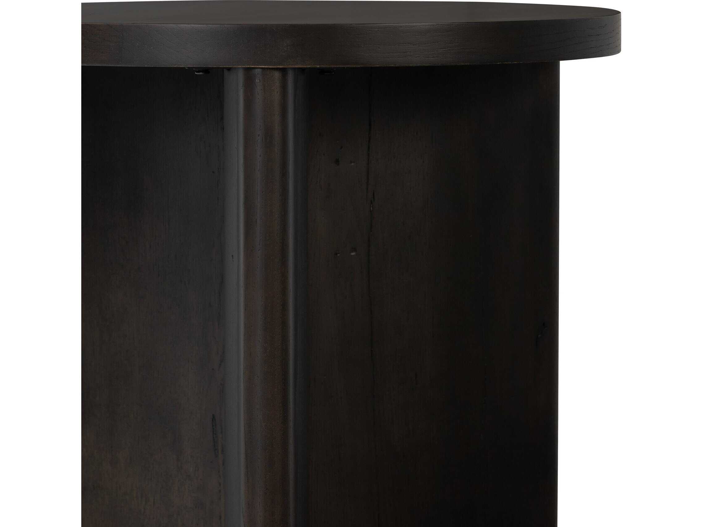 Four Hands Bina Toli Smoked Black Veneer End Table