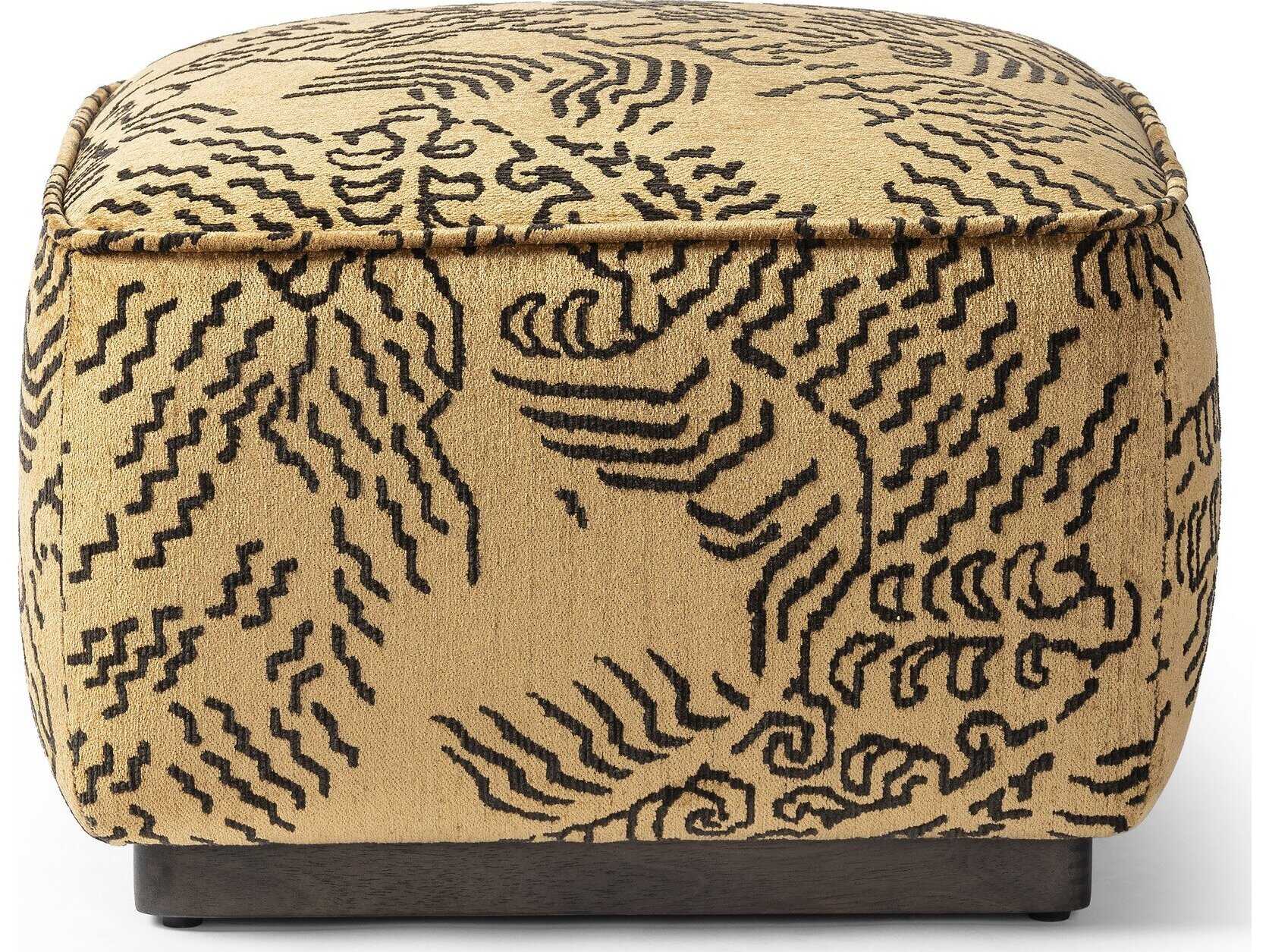 Four Hands Westgate Sinclair Balkan Ochre Upholstered Square Ottoman