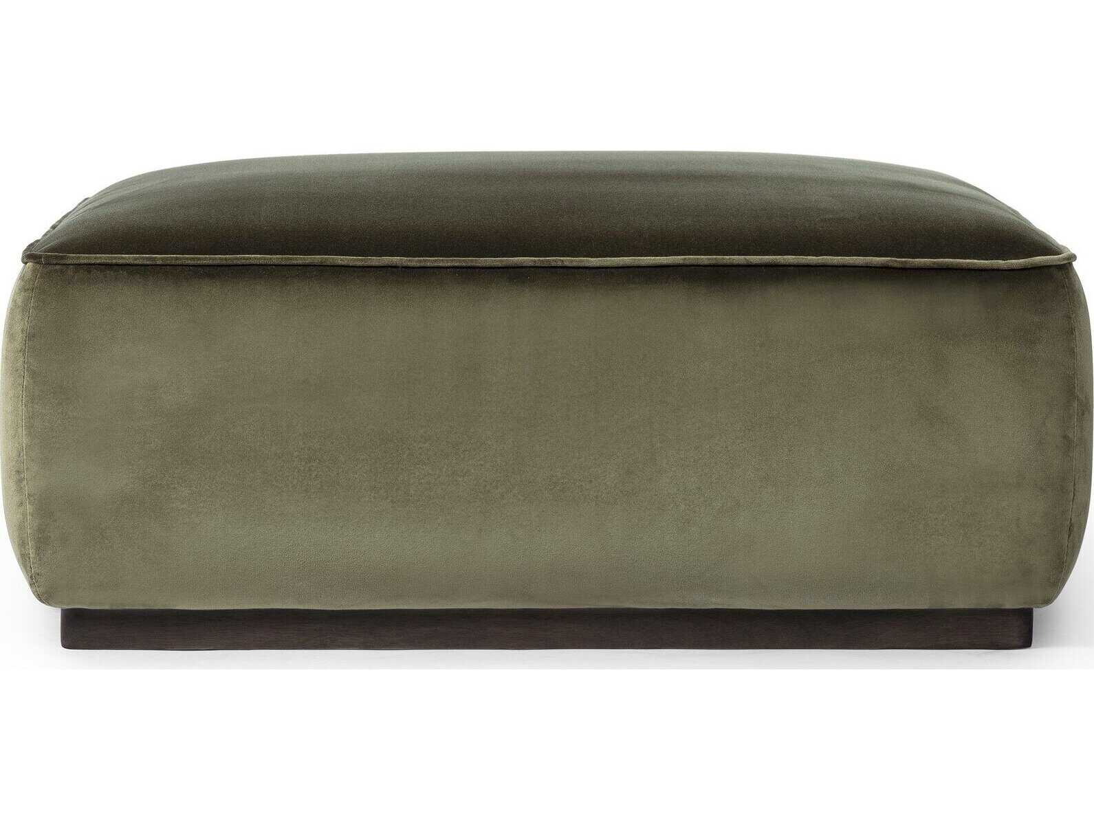 Four Hands Westgate Sinclair Surrey Olive Upholstered Square Ottoman