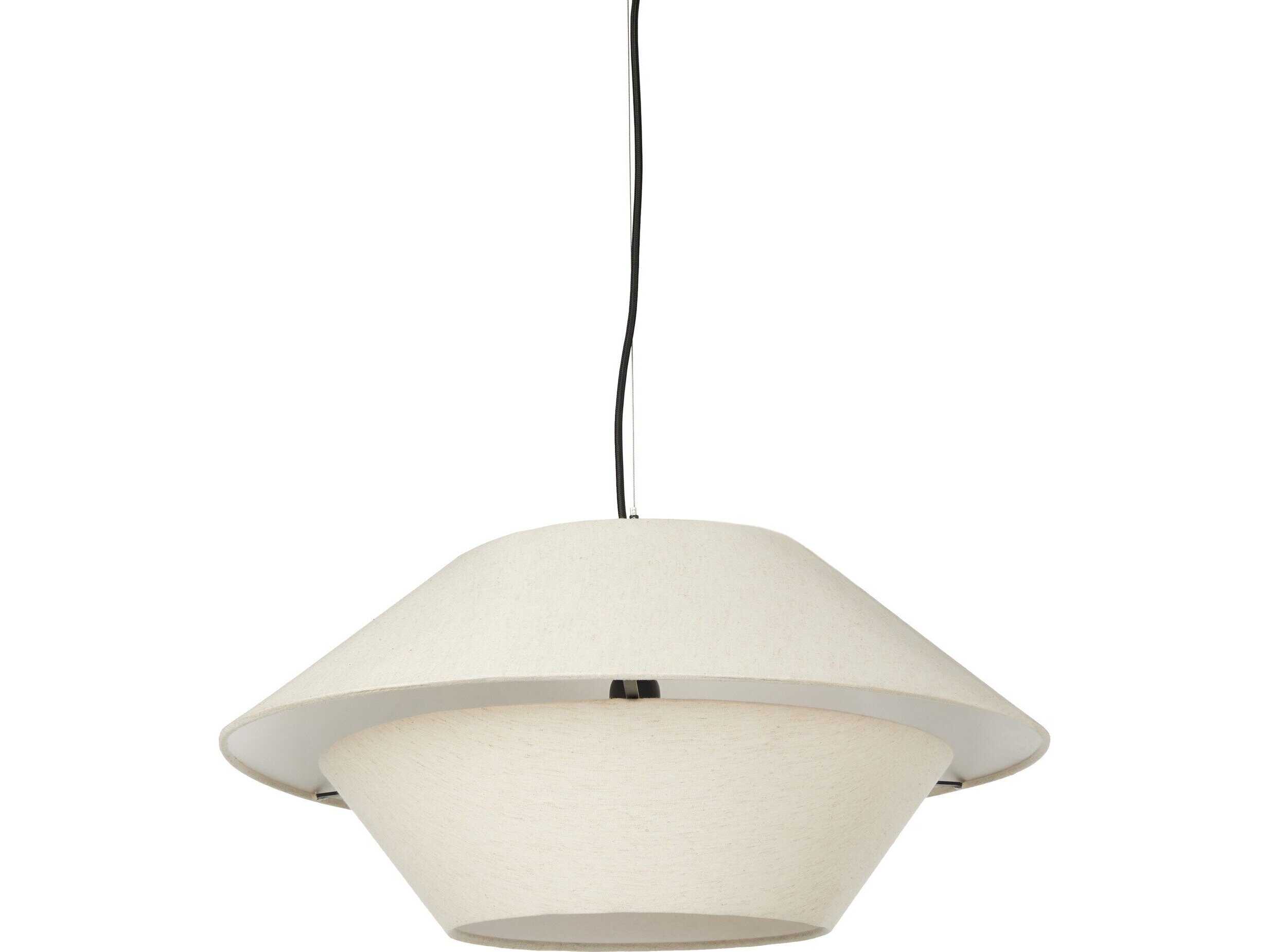 Four Hands Hutton Mccarthy Beige Linen Pendant